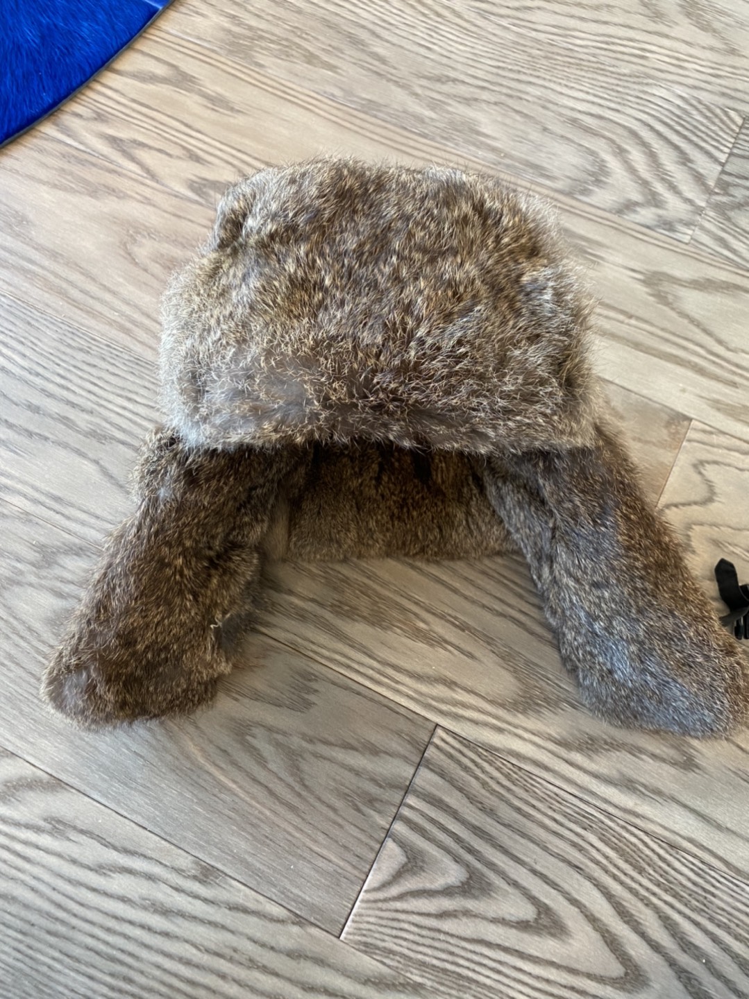 L.L Bean, Madd bomber Rabbit fur hat with red plaid. - photo 3