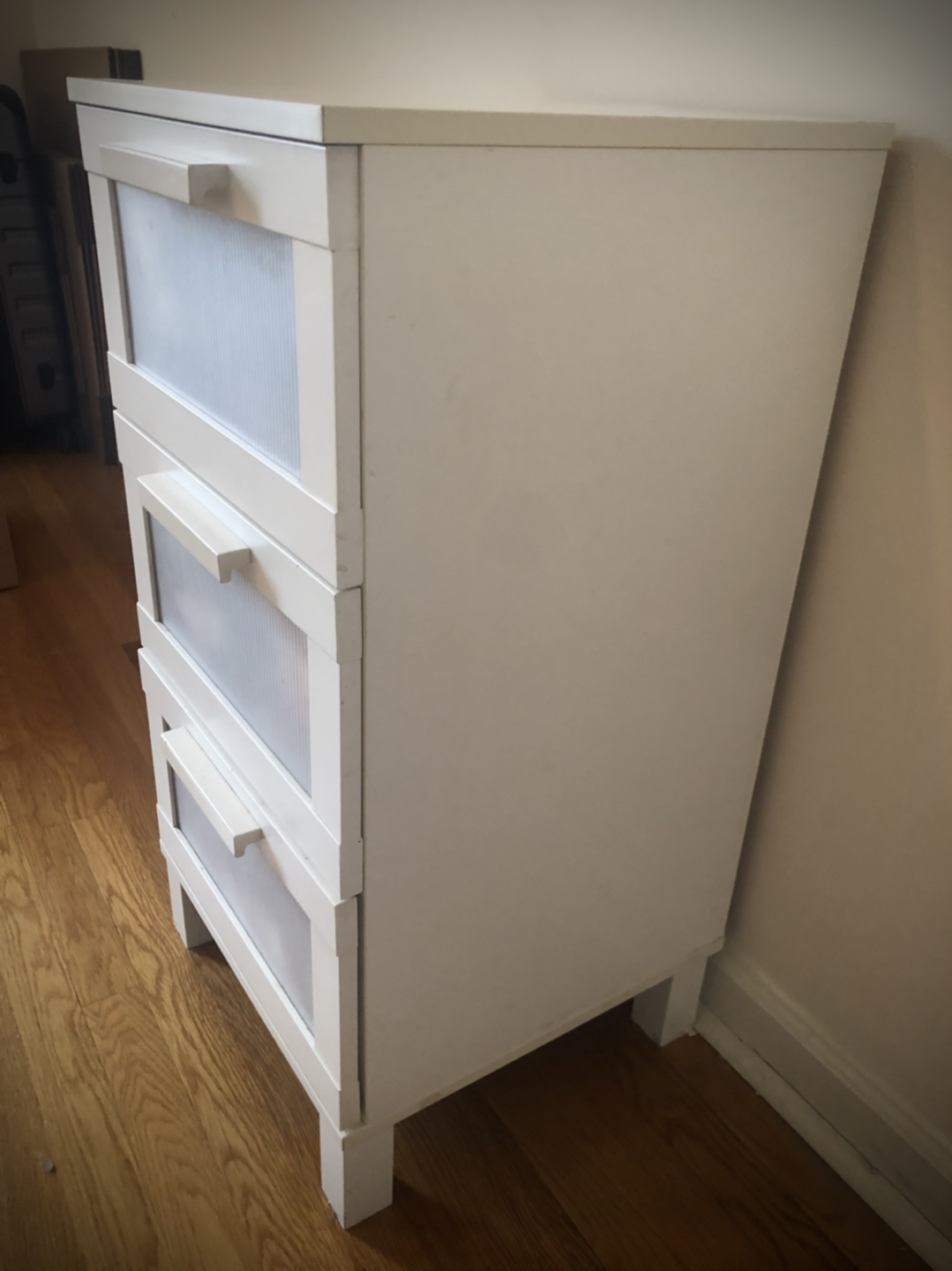 White IKEA Dresser & Nightstand