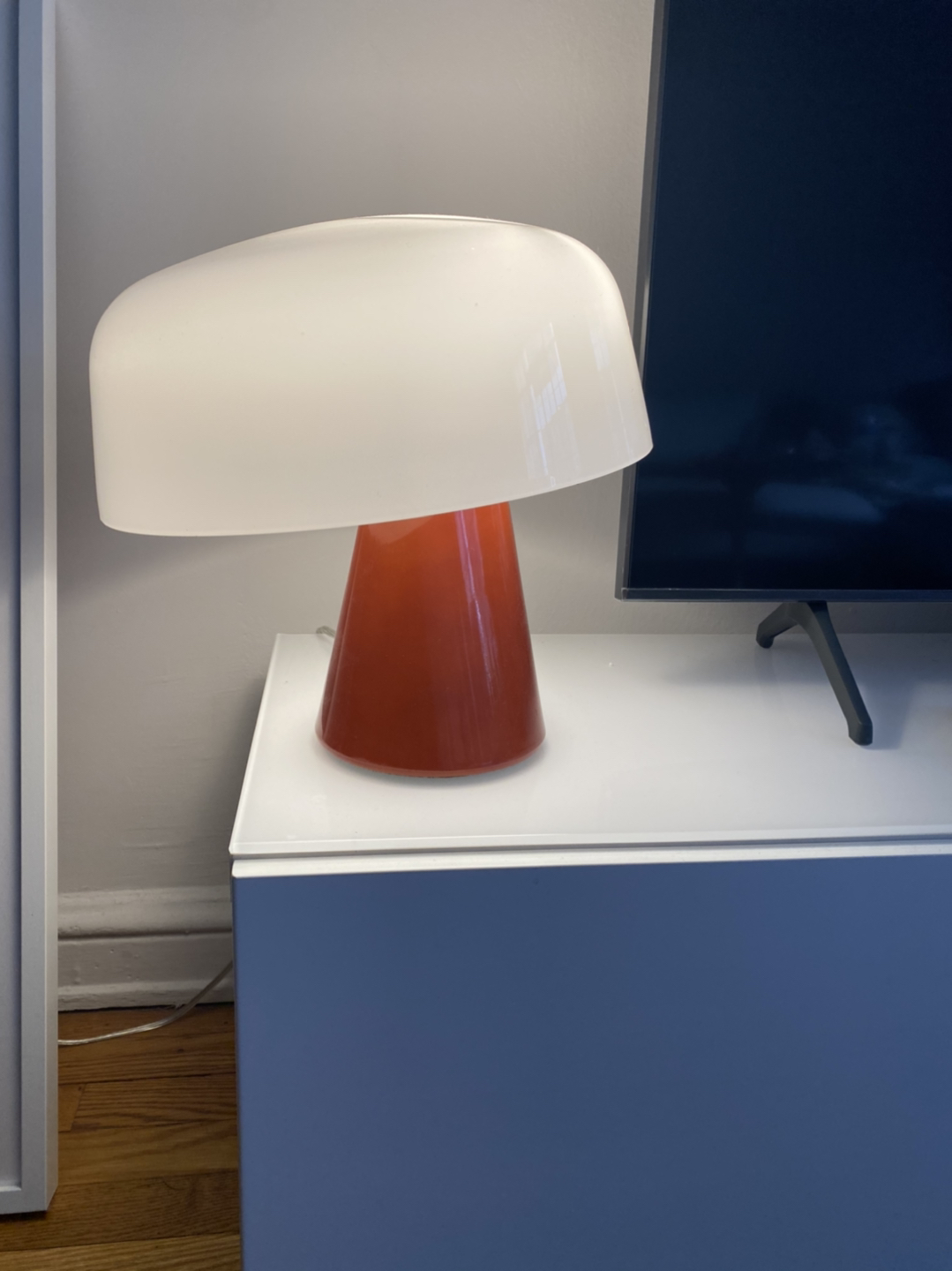 Rust orange table lamp  - photo 2