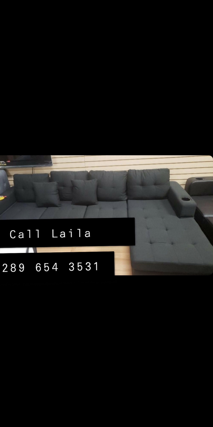 BRAND NEW IN BOX BLACK SECTIONAL FOR SALE!!!