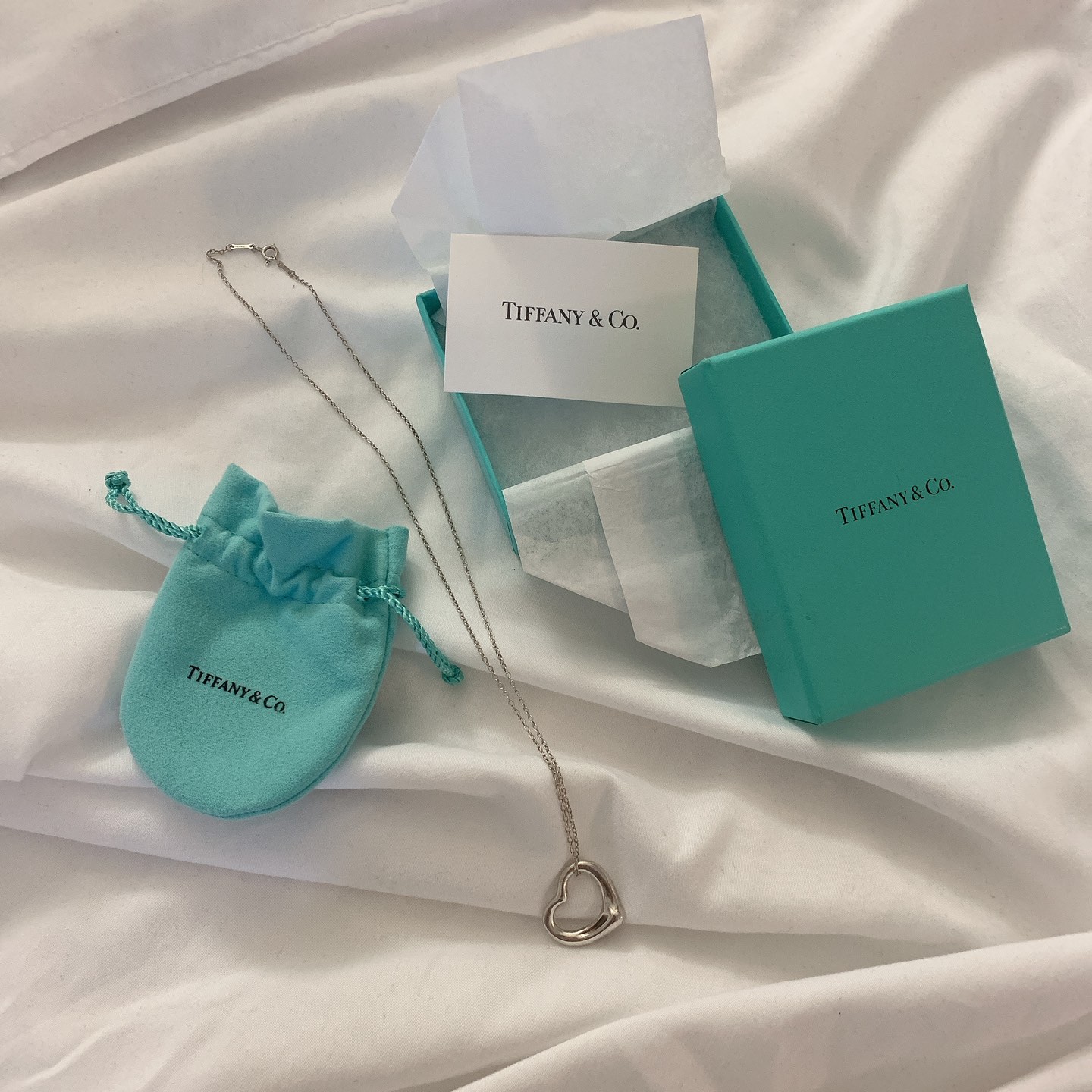 Tiffany & Co. Elsa Peretti Open Heart Necklace 💗 thumbnail