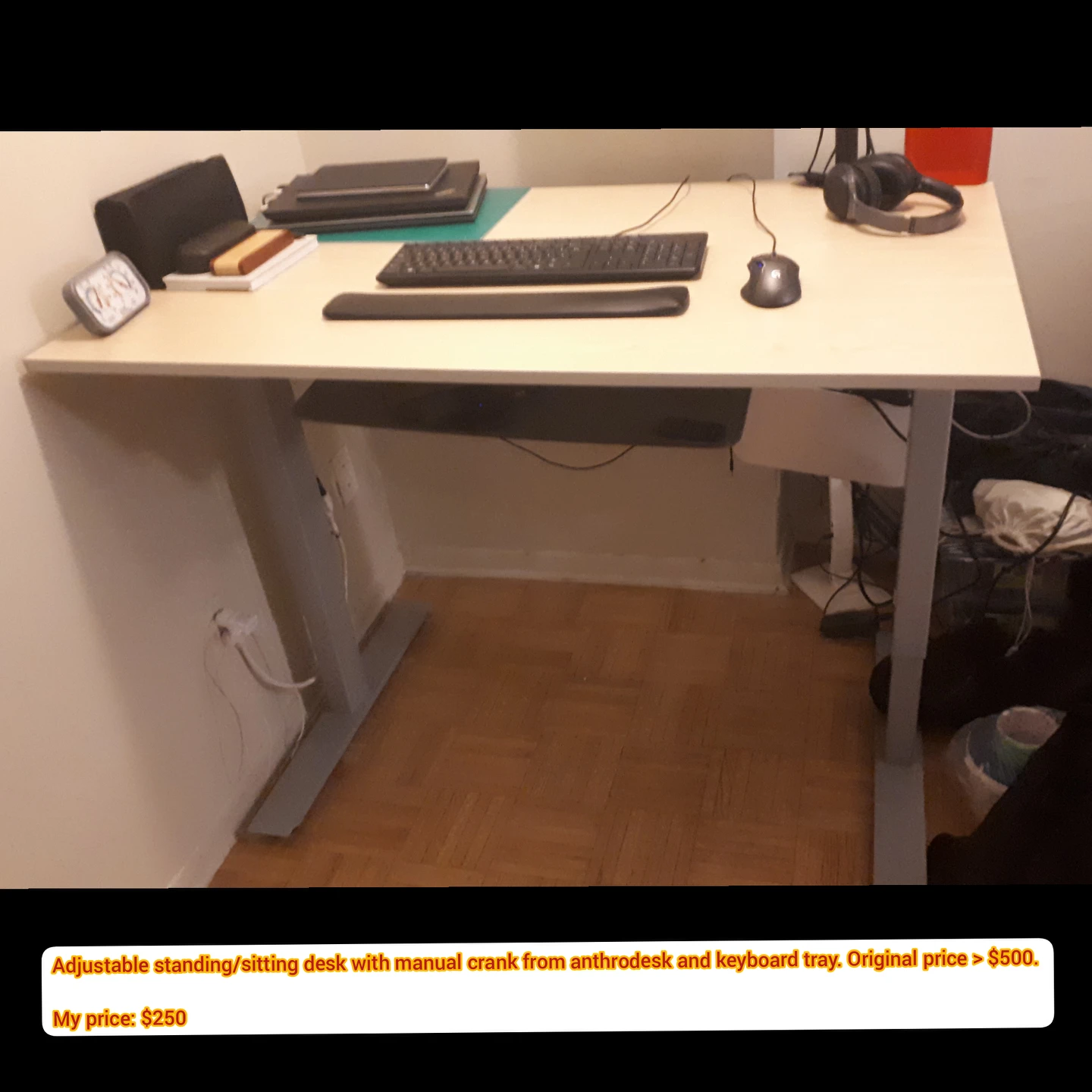 Adjustable desk from anthrodesk / manual crank / great condition - photo 3