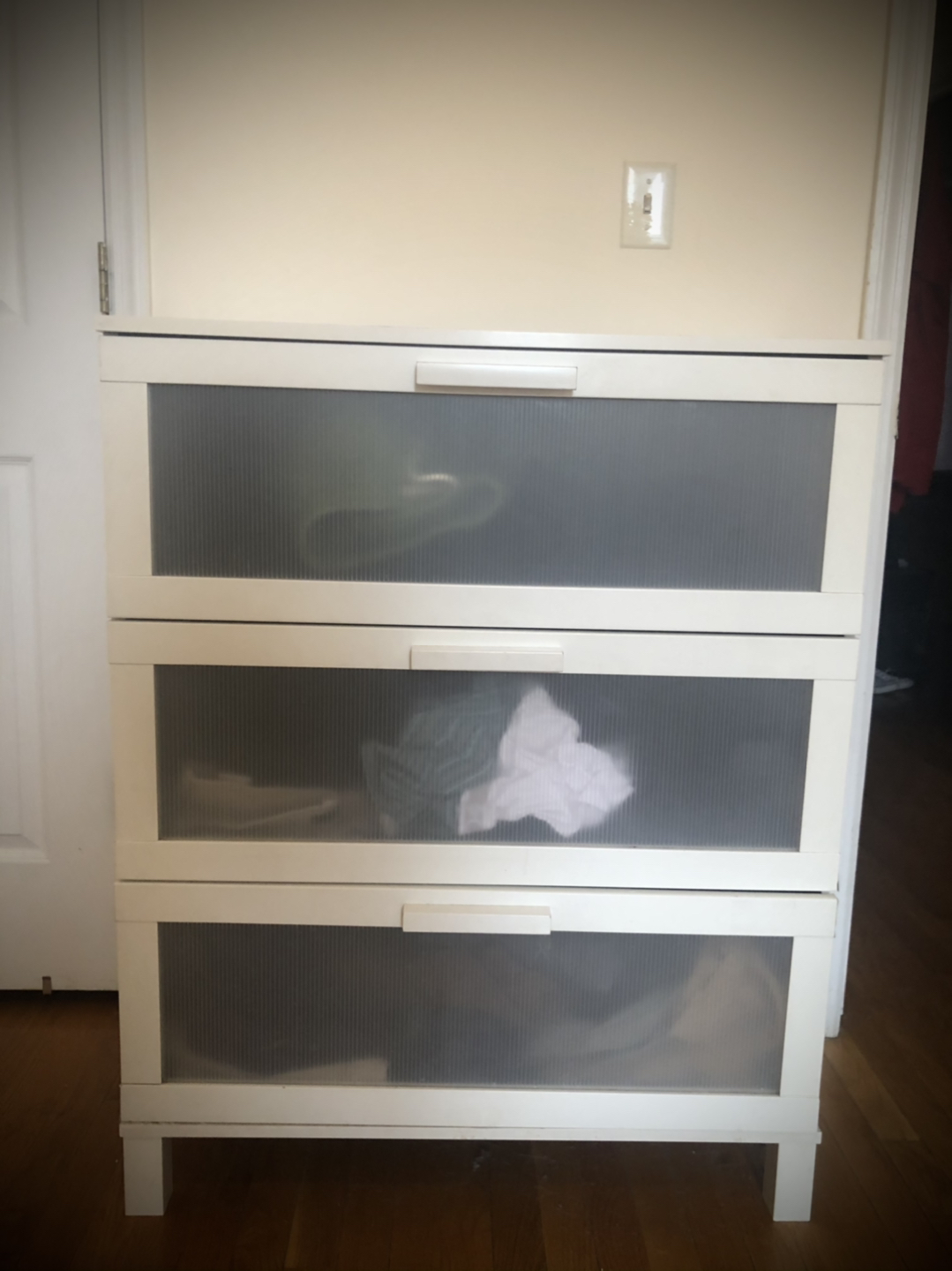 White IKEA Dresser & Nightstand - photo 4