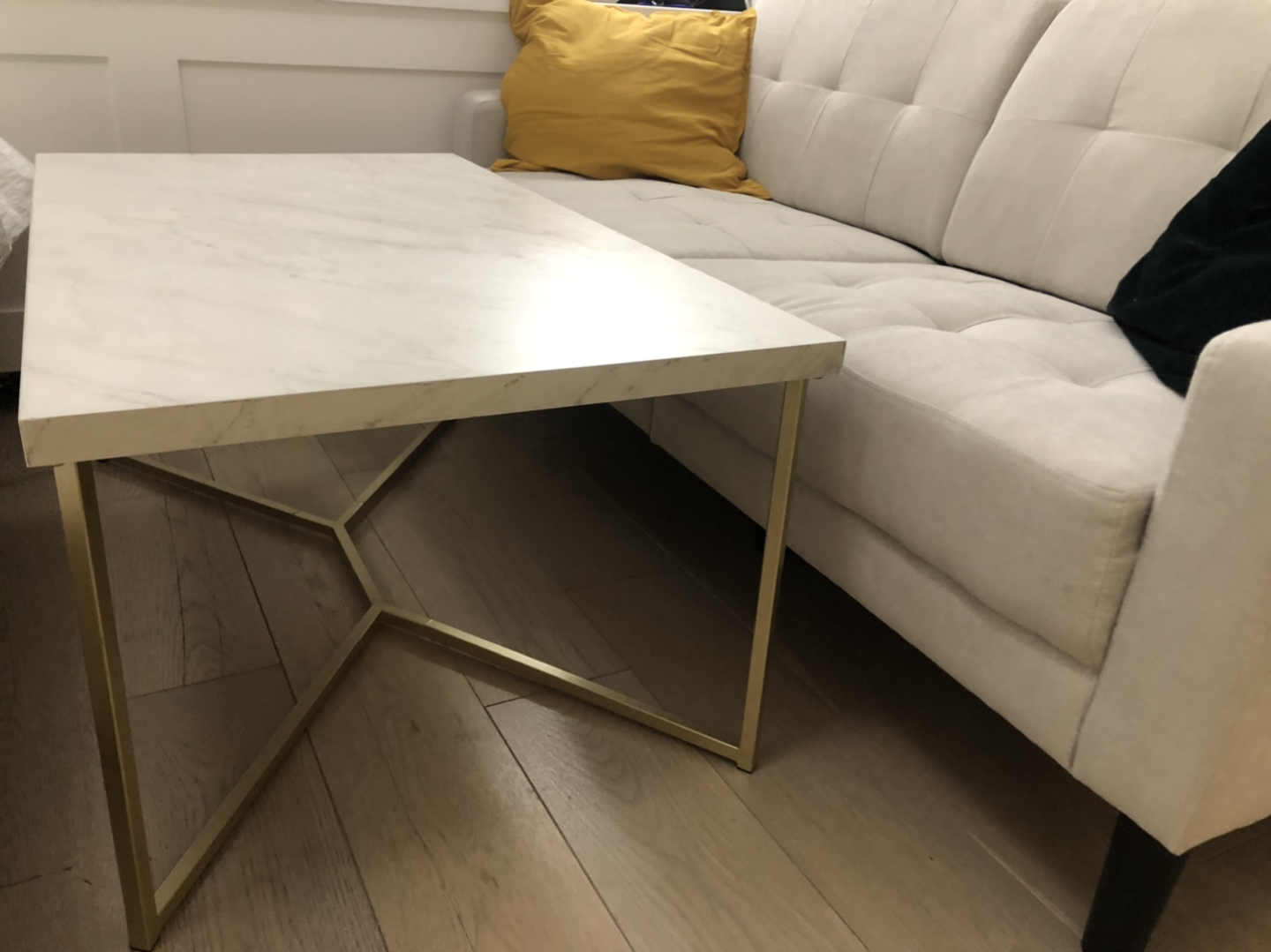 Marble & Gold style coffee table - photo 3