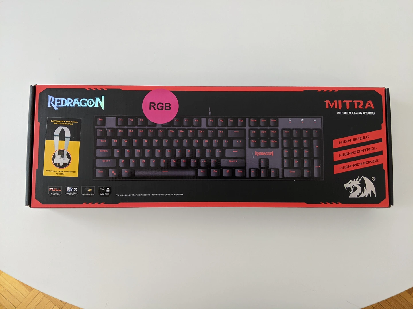 Mechanical Keyboard Redragon K551RGB MITRA RGB Backlit Clicky thumbnail