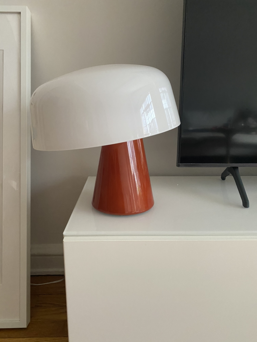 Rust orange table lamp  - photo 3