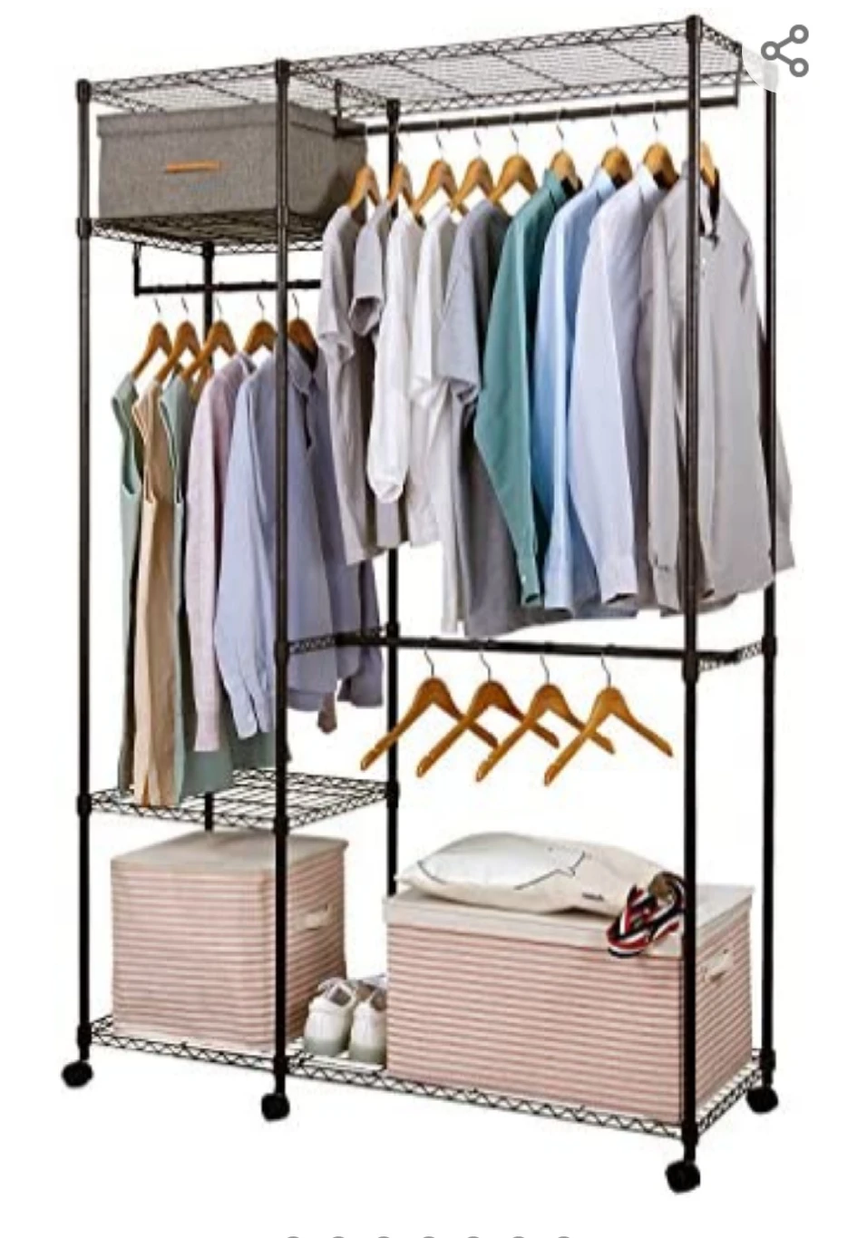 Steel garment rack
