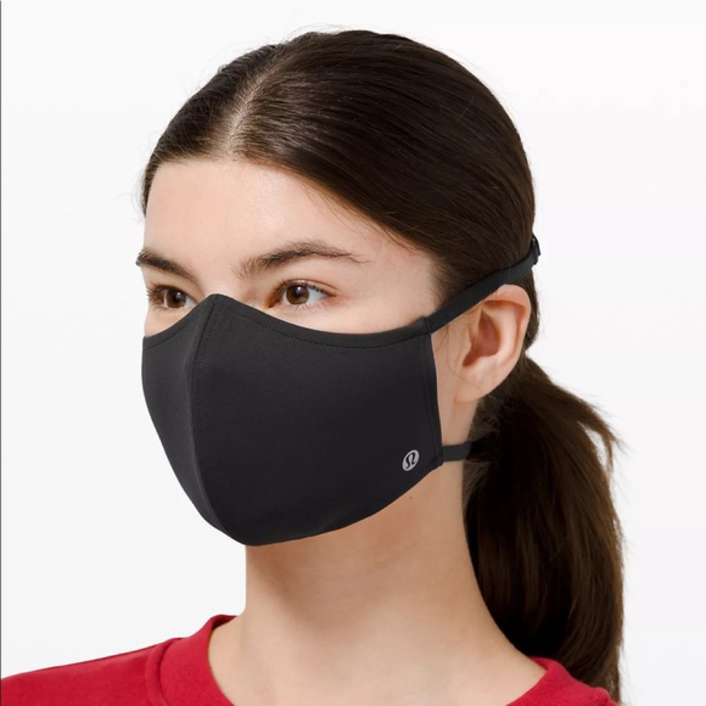Lululemon double strap mask - black, unisex