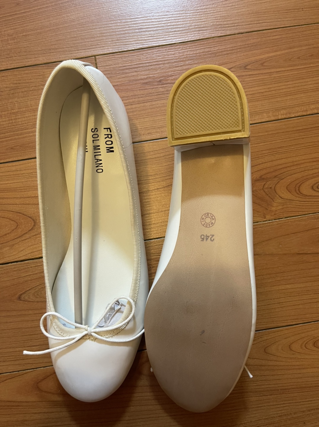 NEW white enamel ballet shoes - photo 3