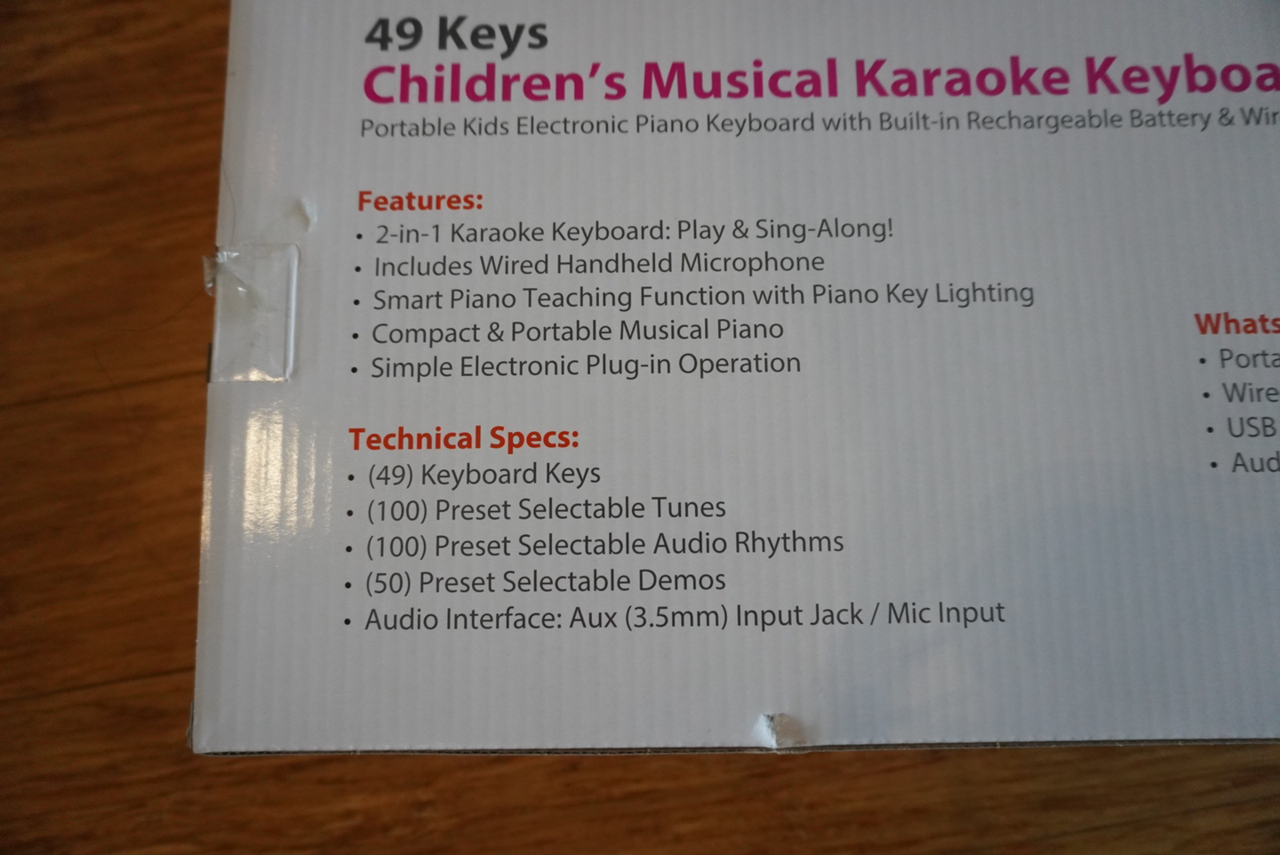 Keyboard for kids with mic (toy) - photo 5