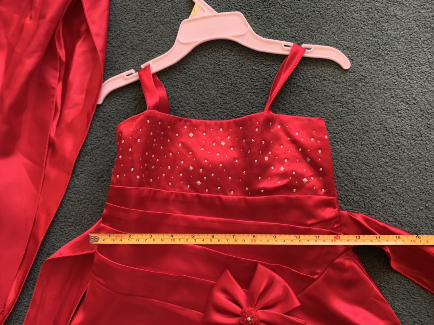 Red dress for elementary school kids  - photo 4