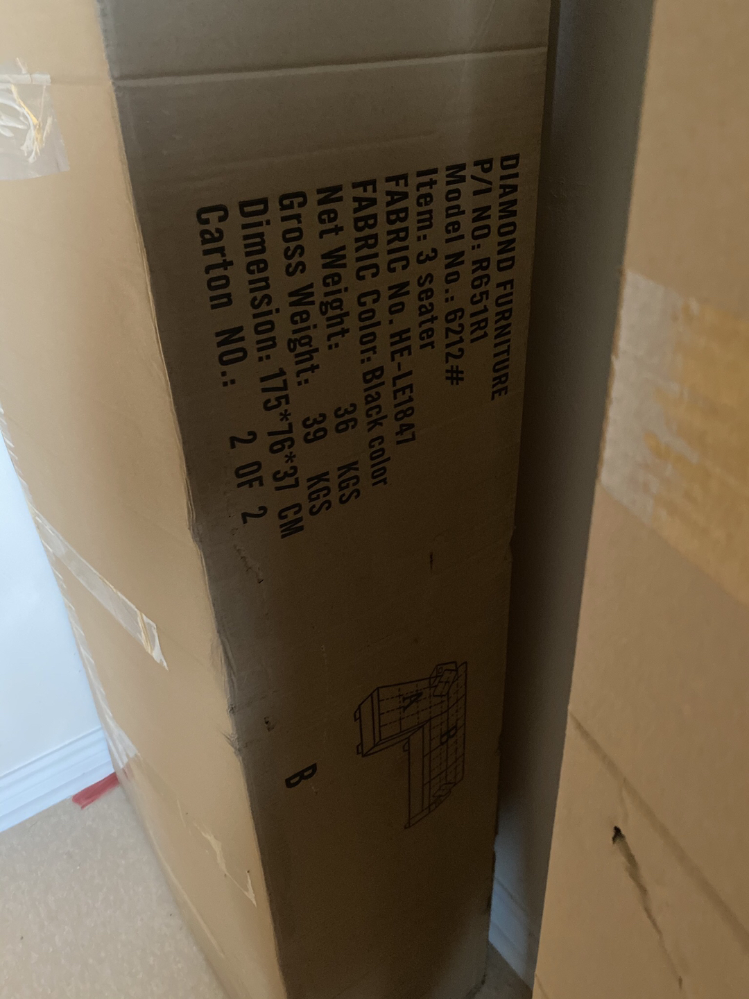BRAND NEW IN BOX BLACK SECTIONAL FOR SALE!!! - photo 2