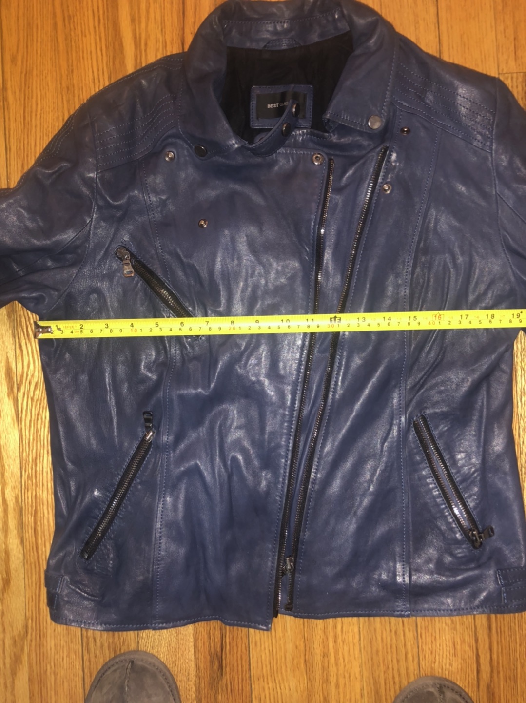 Leather moto jacket women size 10-12 - photo 2