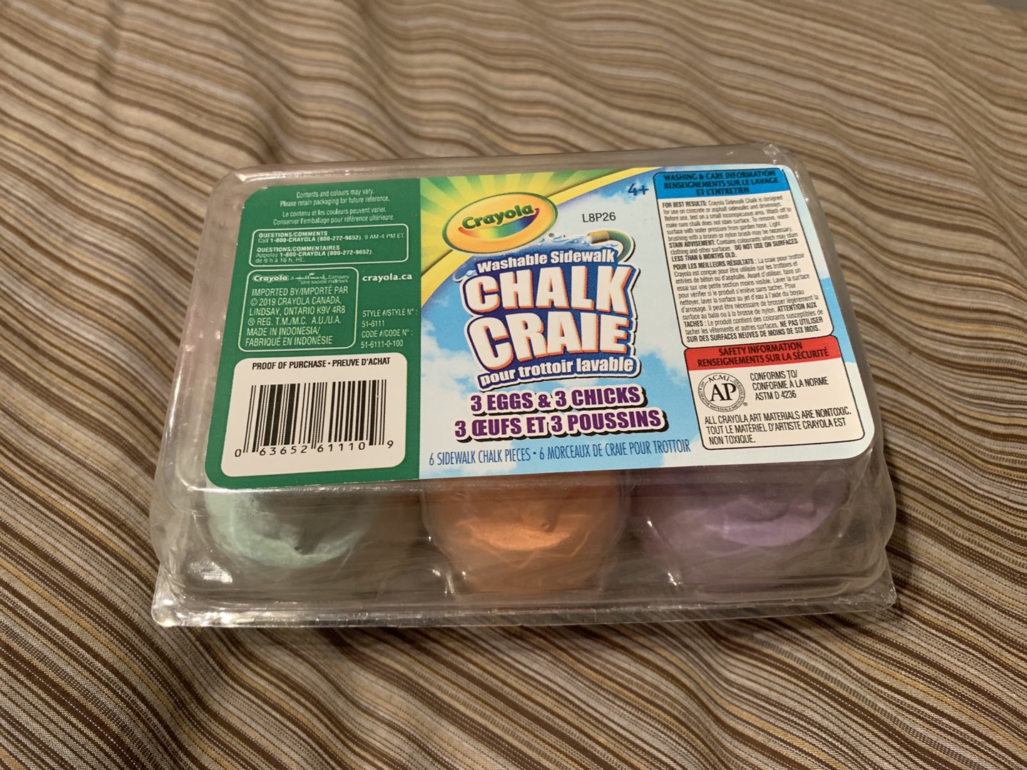 NEW Egg shaped sidewalk chalk  thumbnail