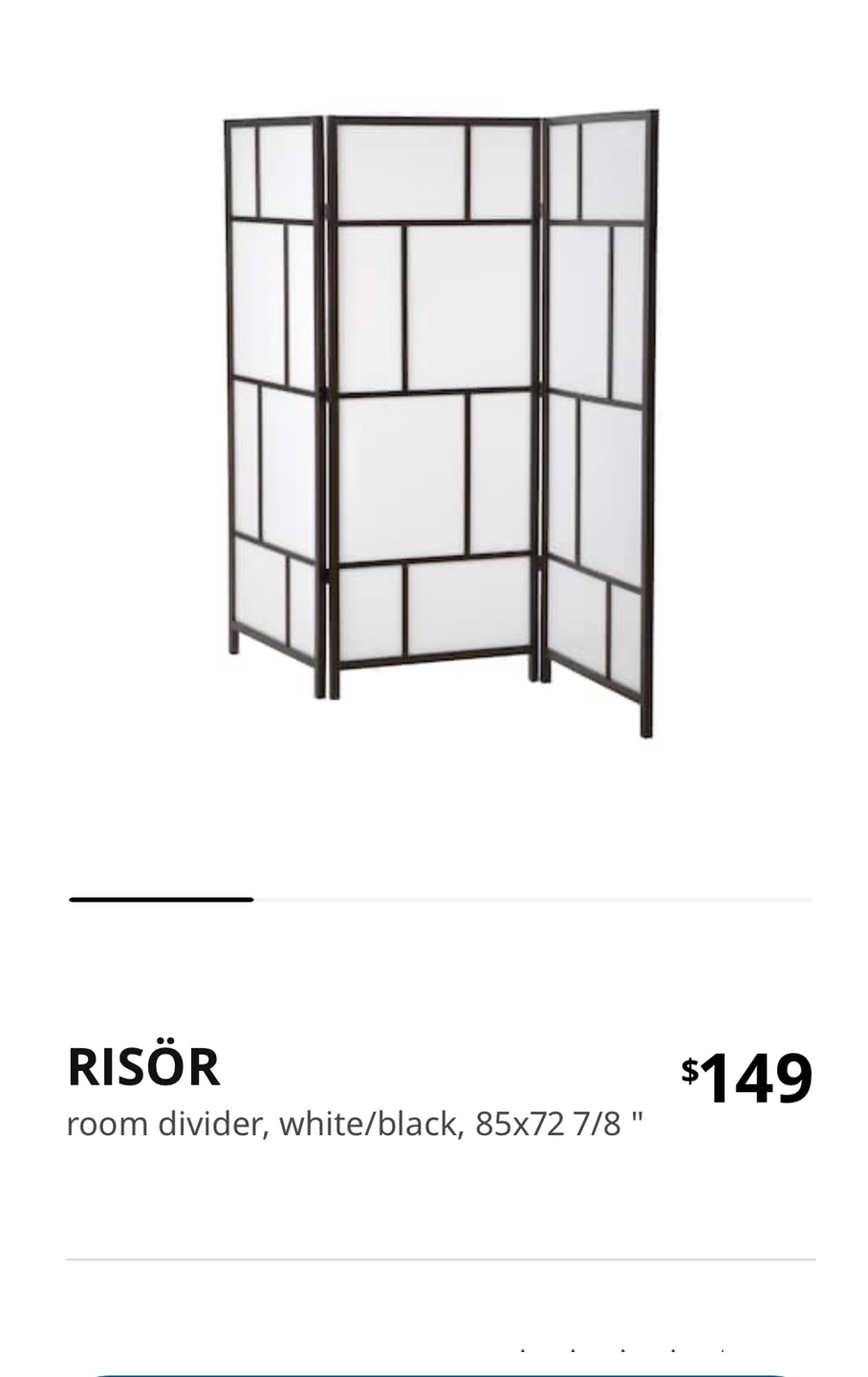 Room Divider 85x72 7/8