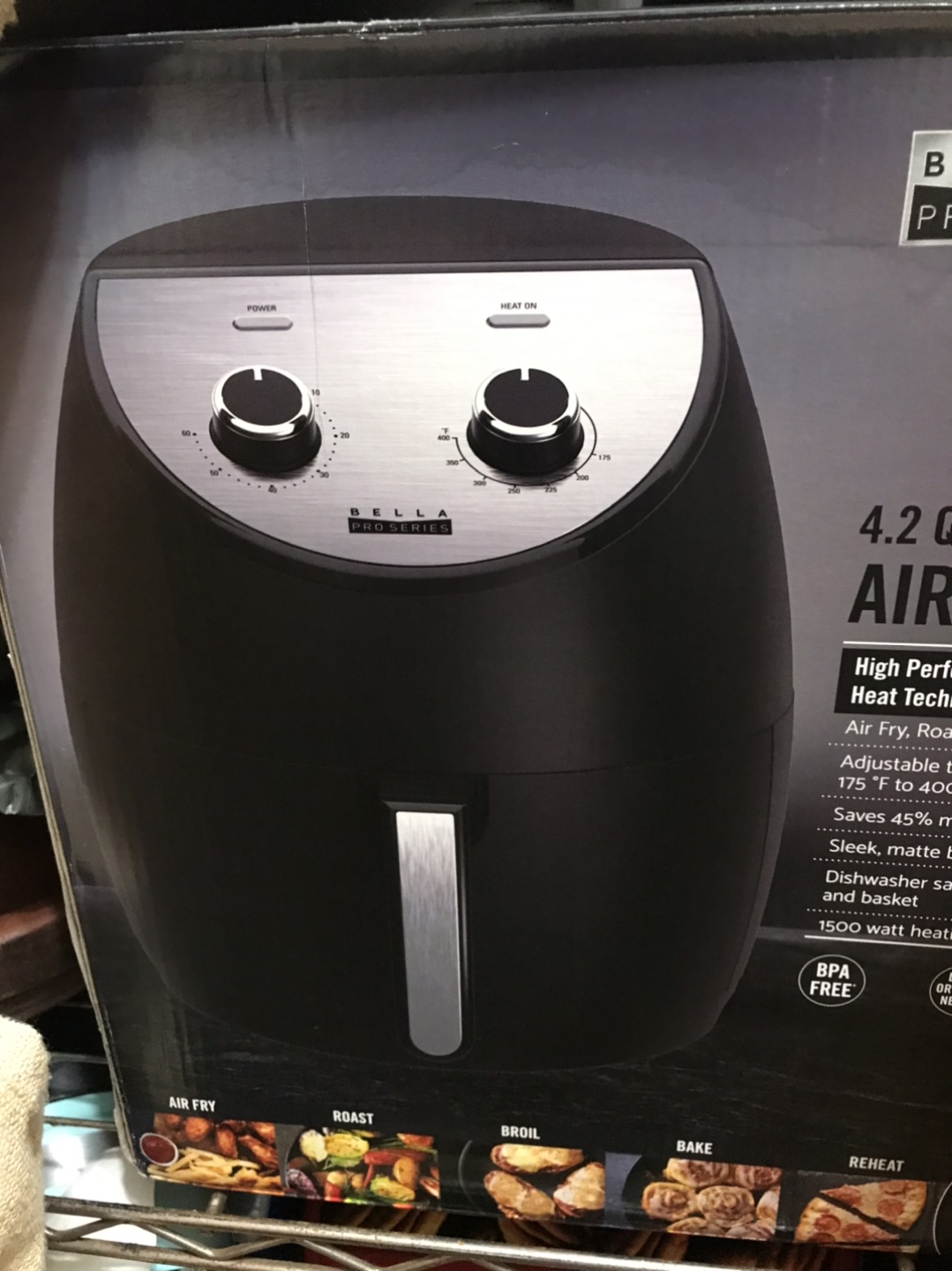 Bella air fryer new 45$ and pressure cooker insignia new 50$ 