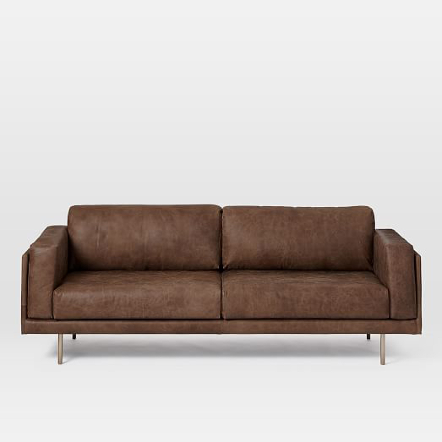 Mid Century Dempsey Leather Sofa