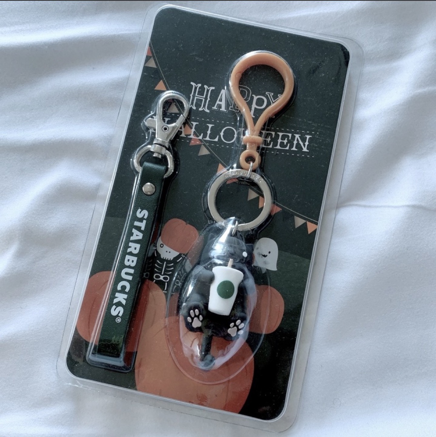 Starbucks Halloween Limited Edition Key Rings 🐈‍⬛ 🎃 thumbnail