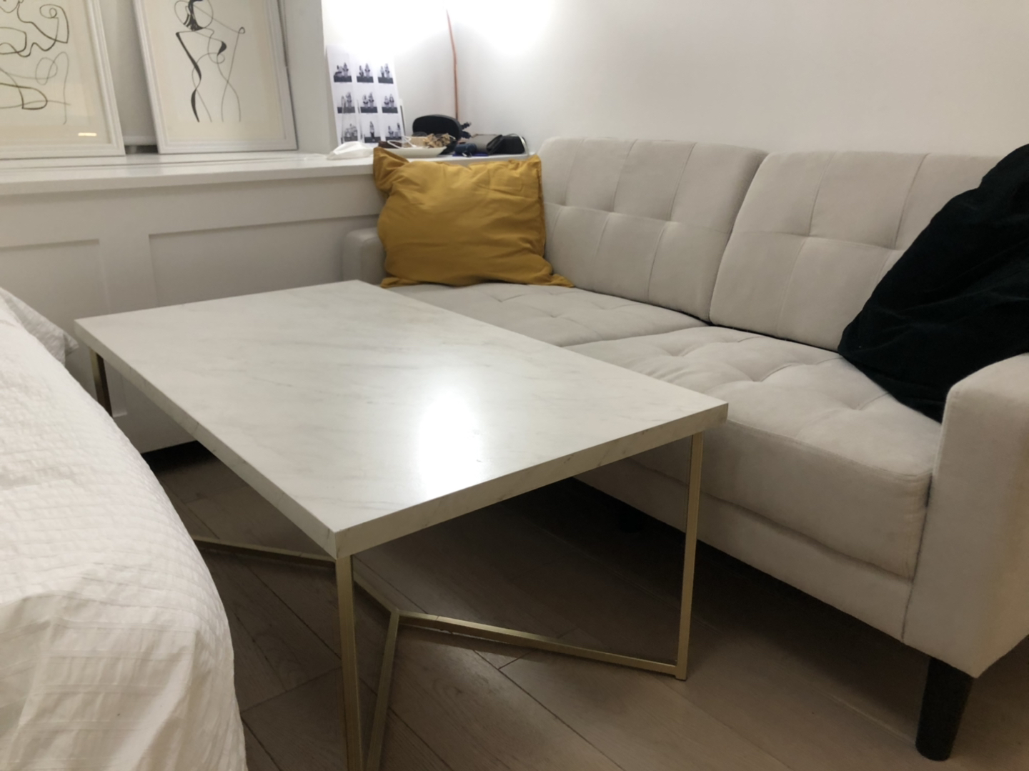 Marble & Gold style coffee table - photo 2