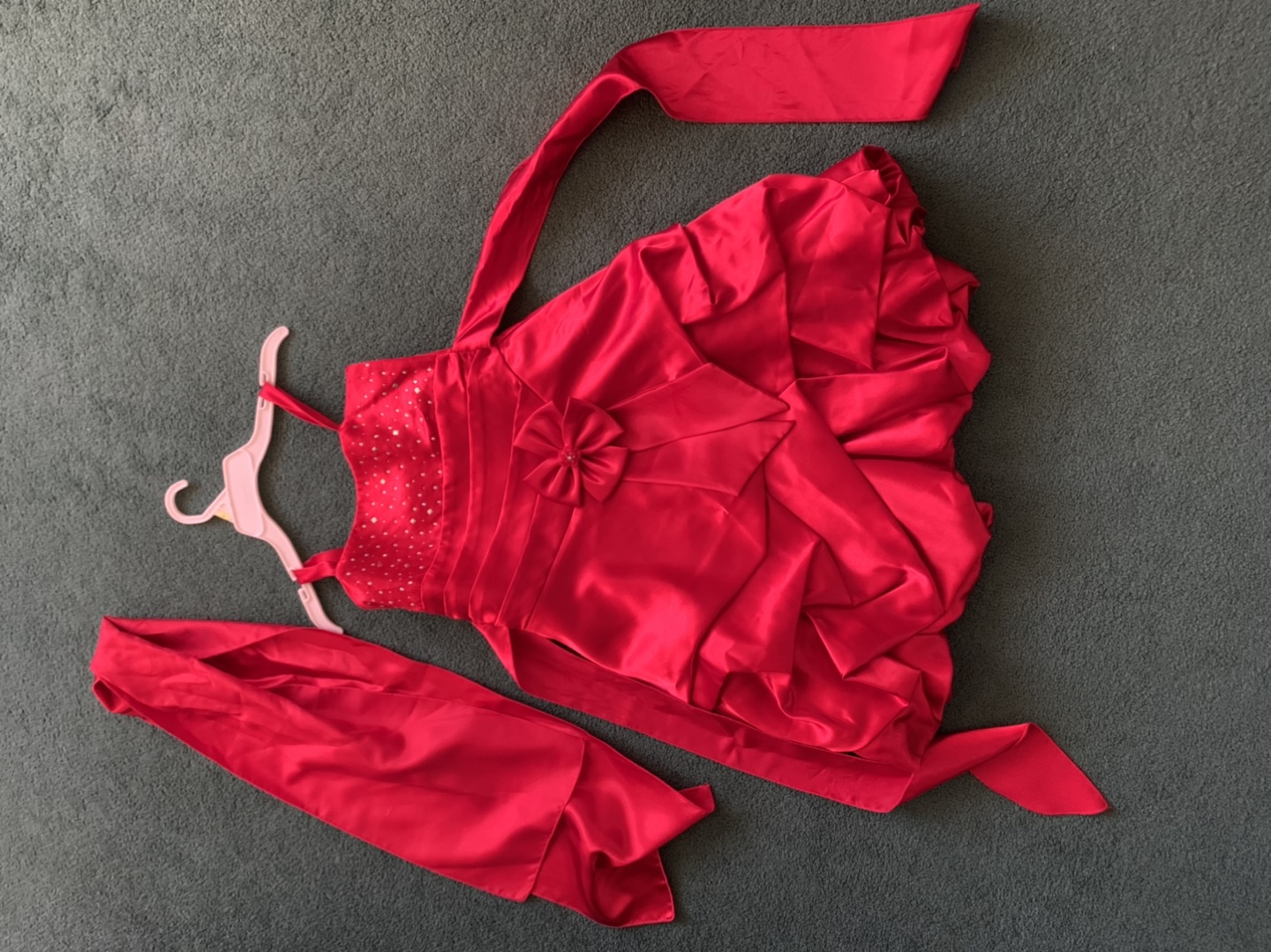 Red dress for elementary school kids 