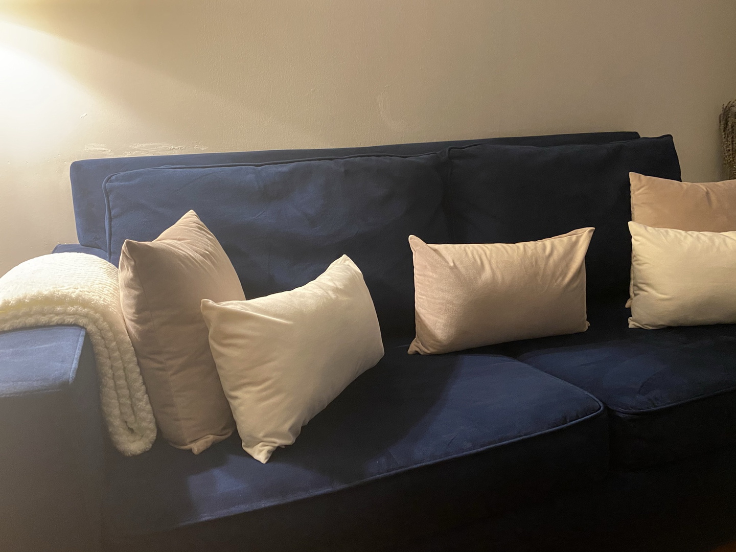 West Elm, Blue Velvet, Sofa - photo 2