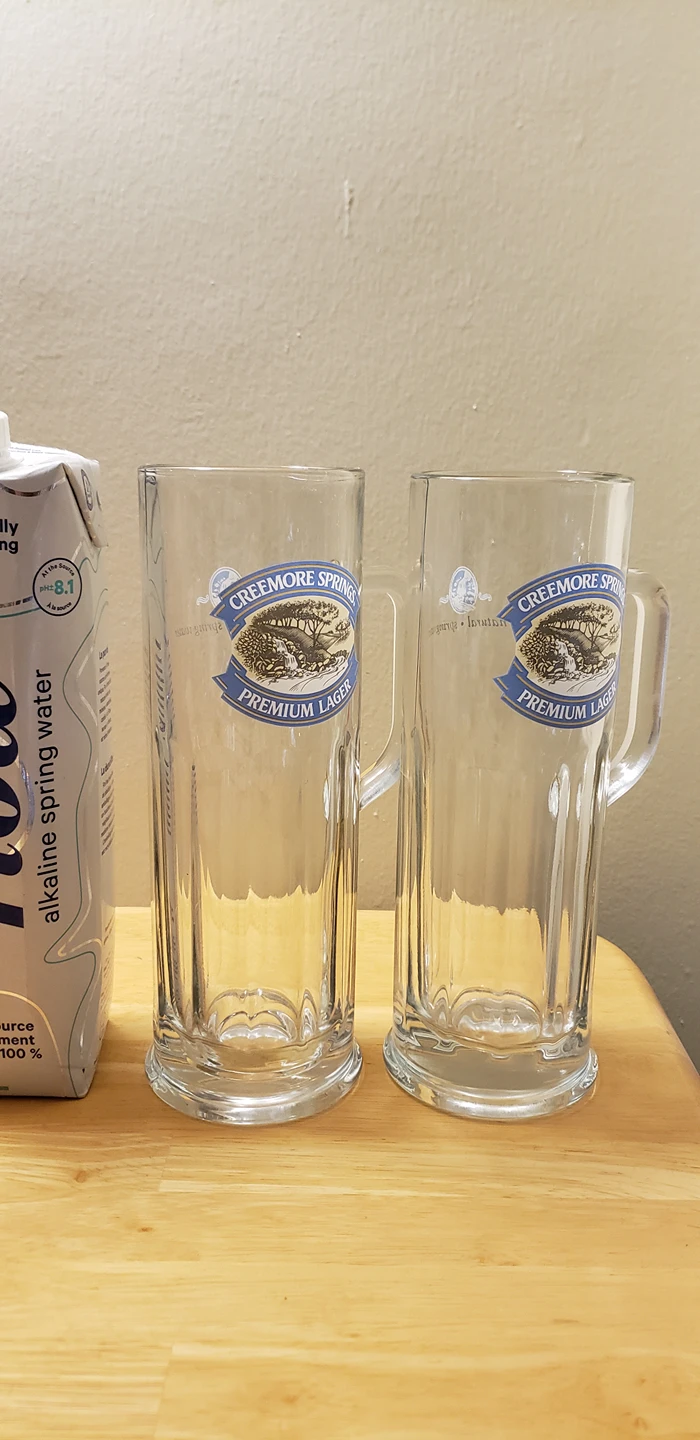 Large beer glasses FREE