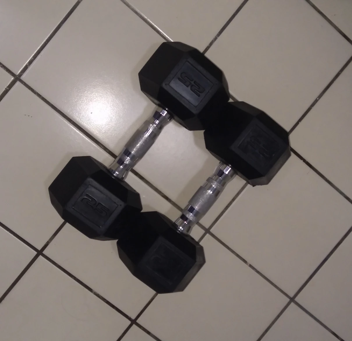 Dumbbells, Set of 2, 25 Lb Pair