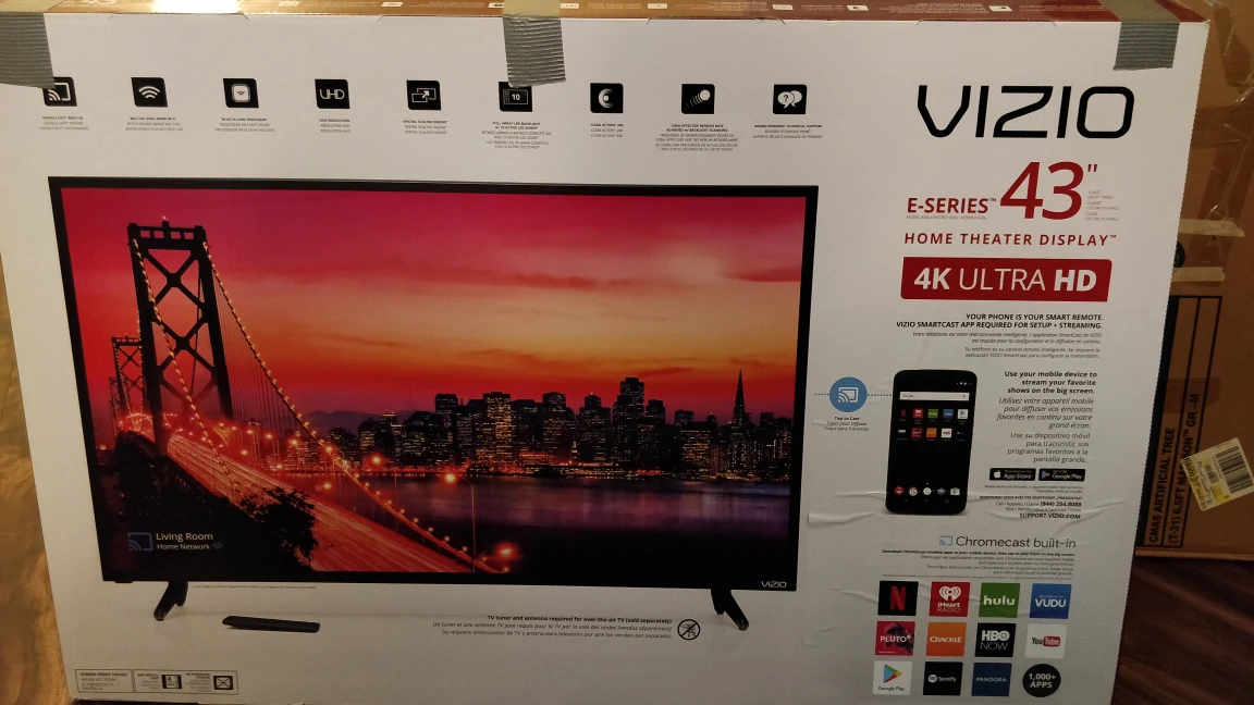 Vizio 4k Ultra HD TV 43"