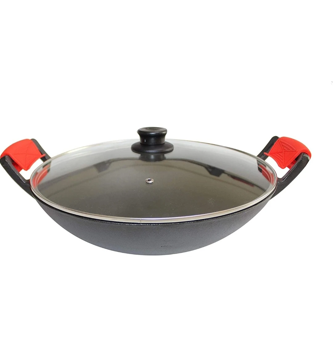 Brand New Cast Iron Wok Set (Pre-Seasoned) - photo 3