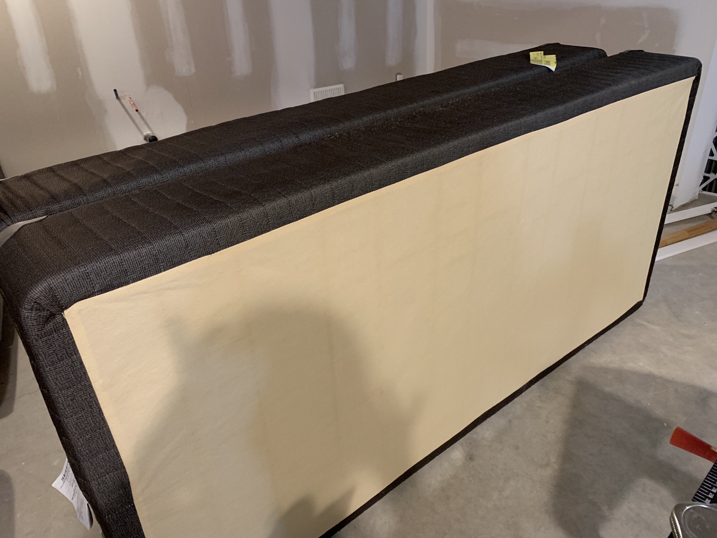 King box spring divided into 2 pieces. Never needed to use it.  - photo 2
