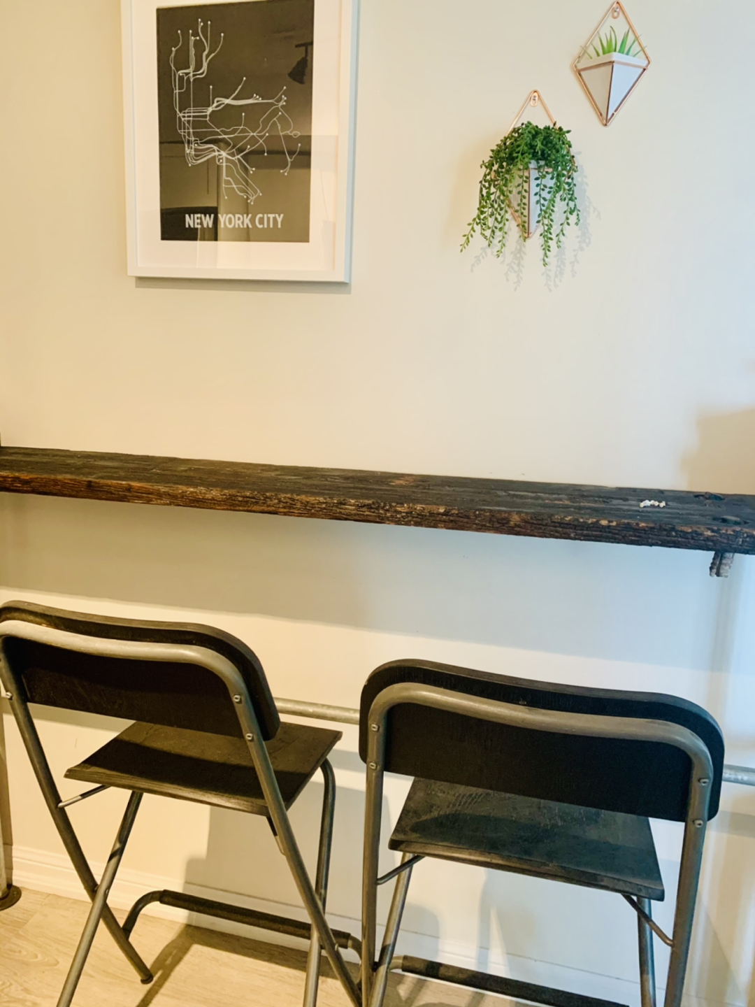 2 IKEA Bar Stools - Black