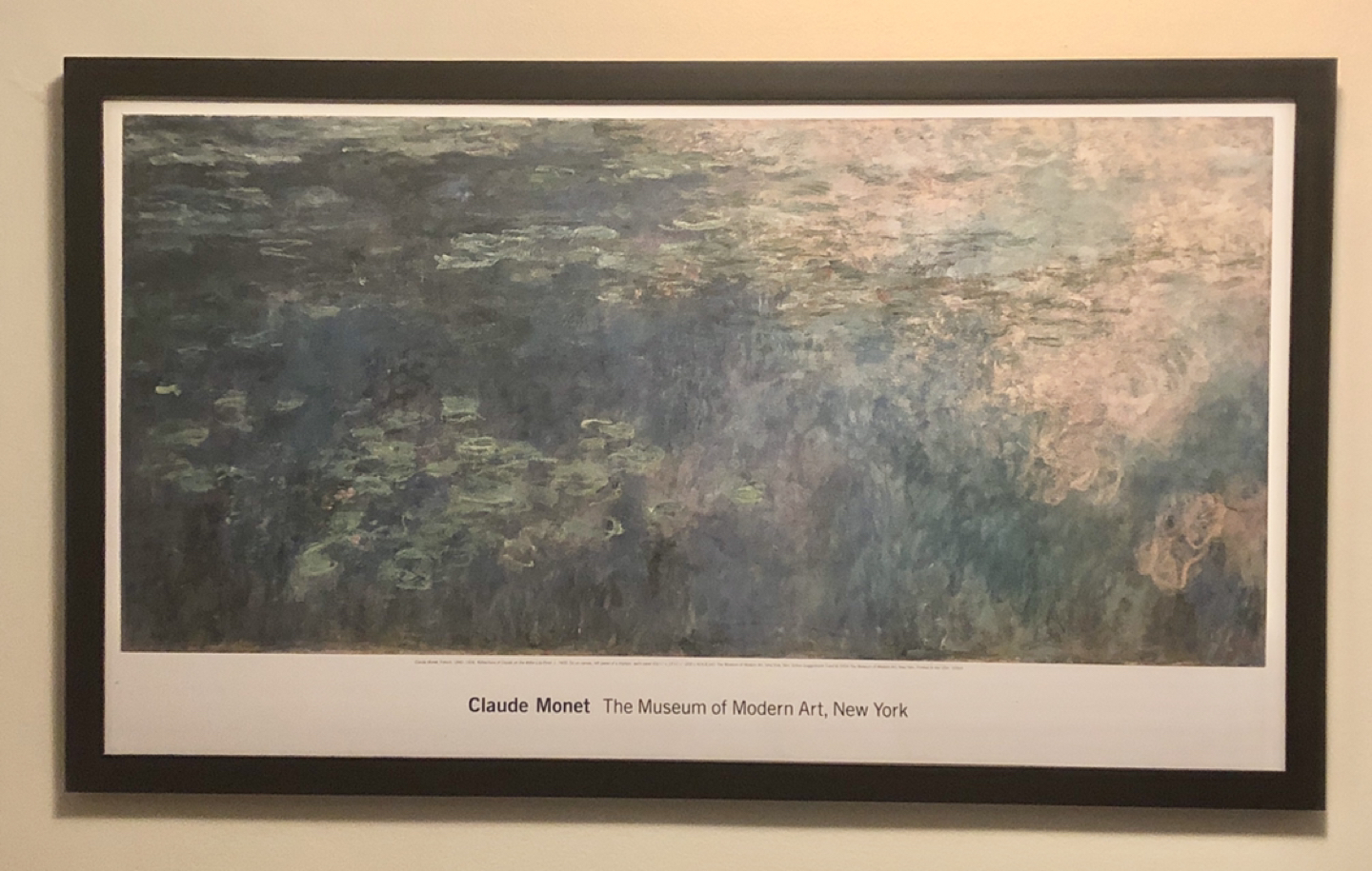 Framed Monet MoMa Print