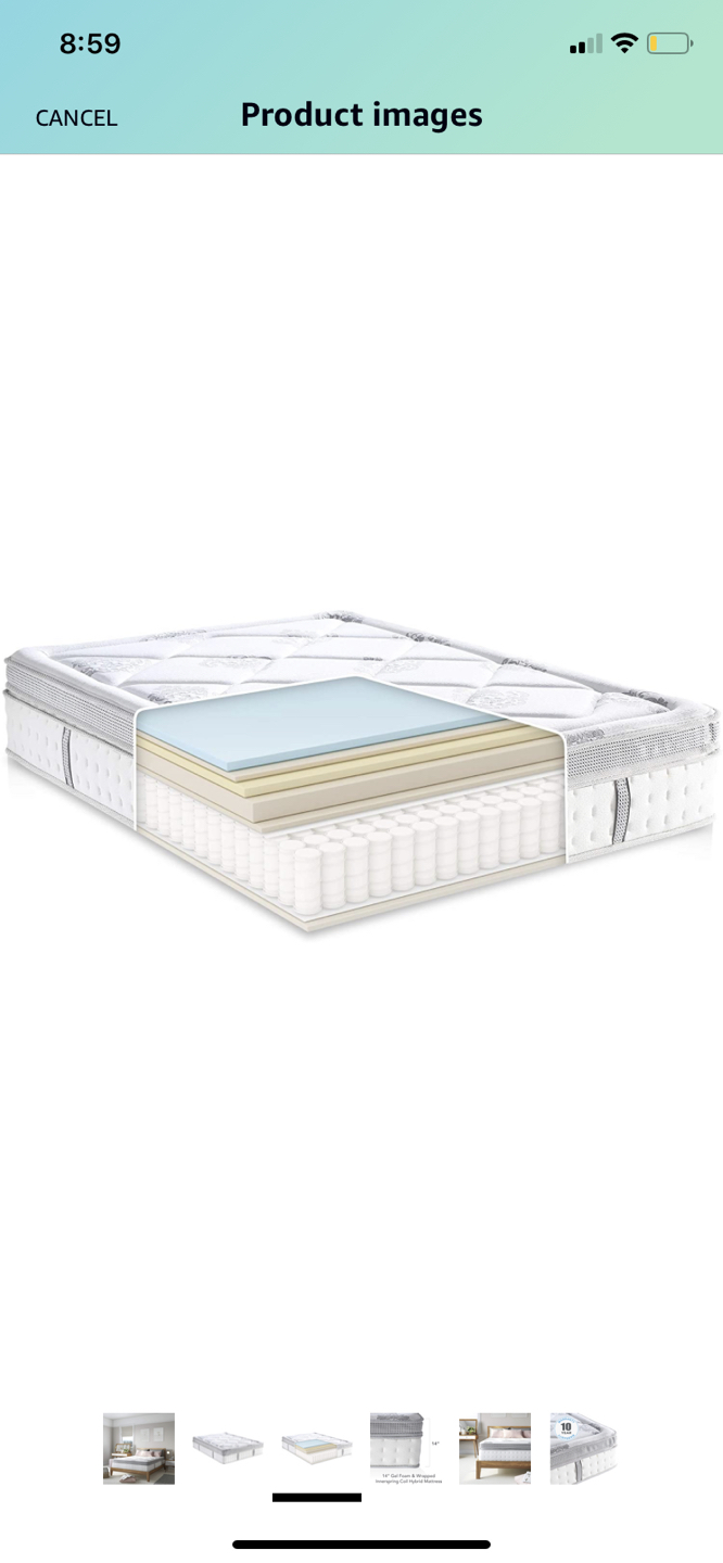 *NEW in BOX* 12 “ Queen Hybrid Mattress  - photo 3