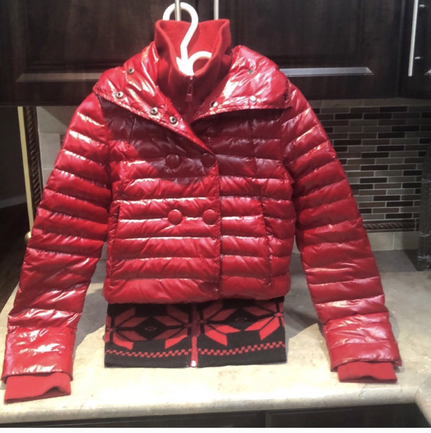 Girl large jacket