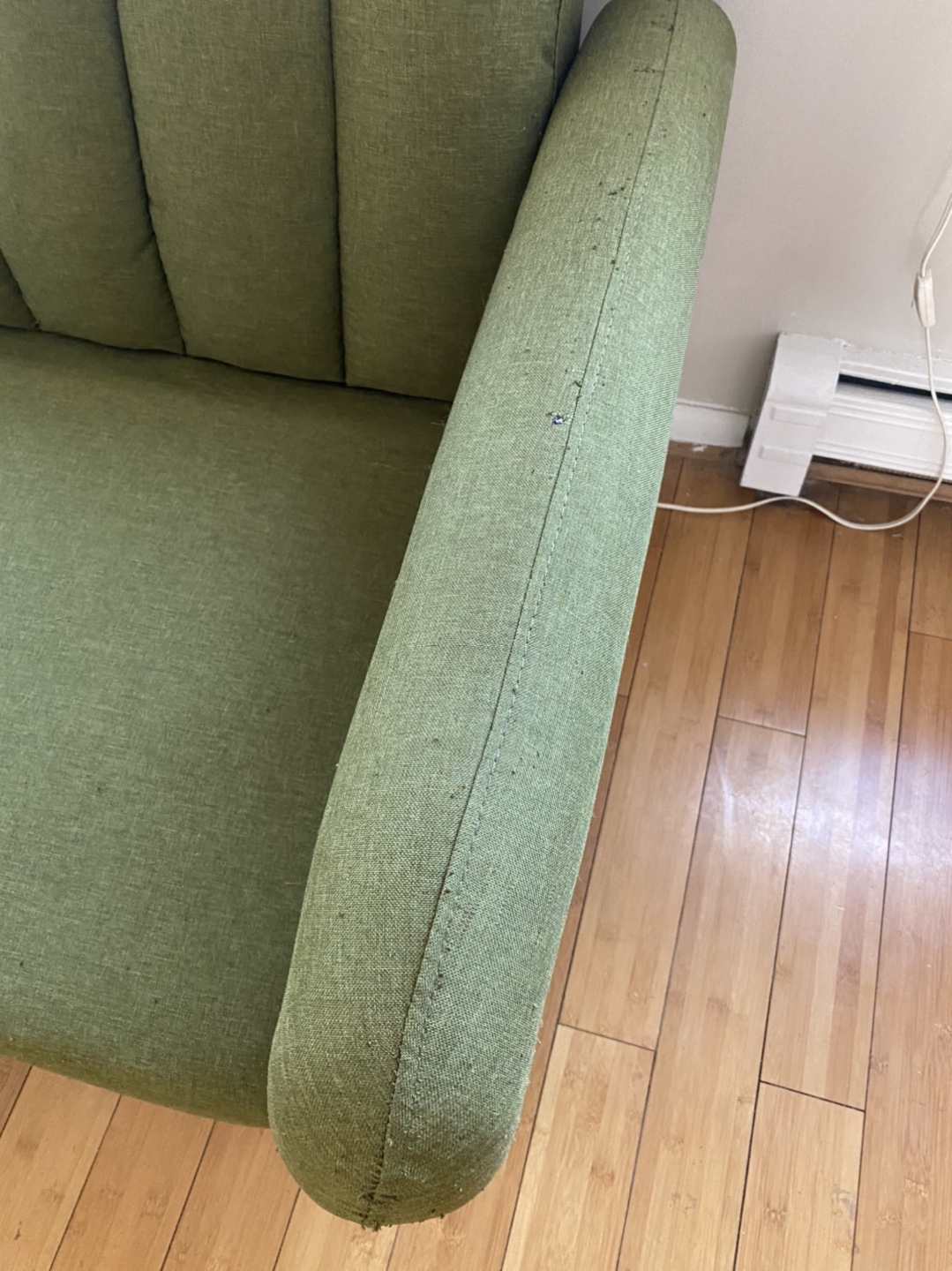 Midcentury modern style futon couch  - photo 4