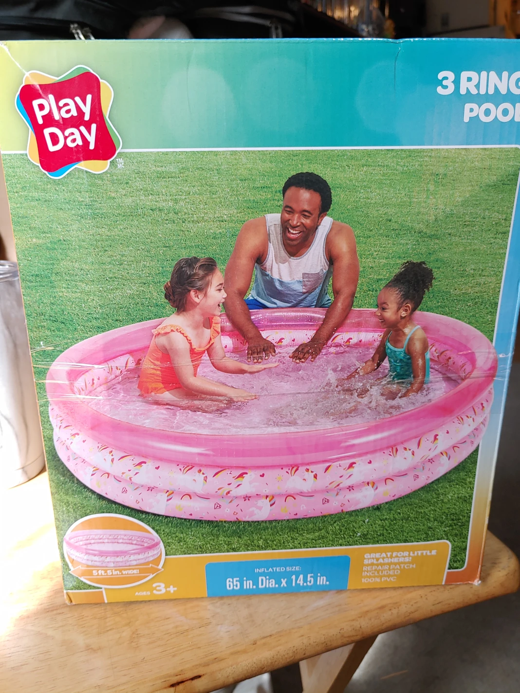 kids 3 ring unicorn pool