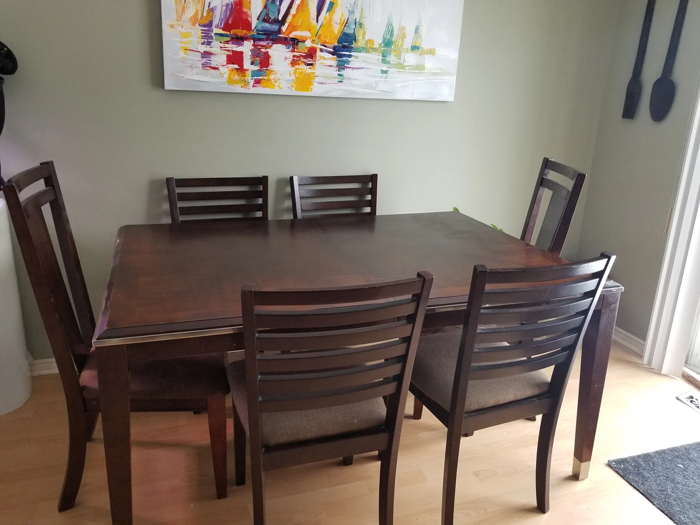 Wood Dining Room set (7 chairs)