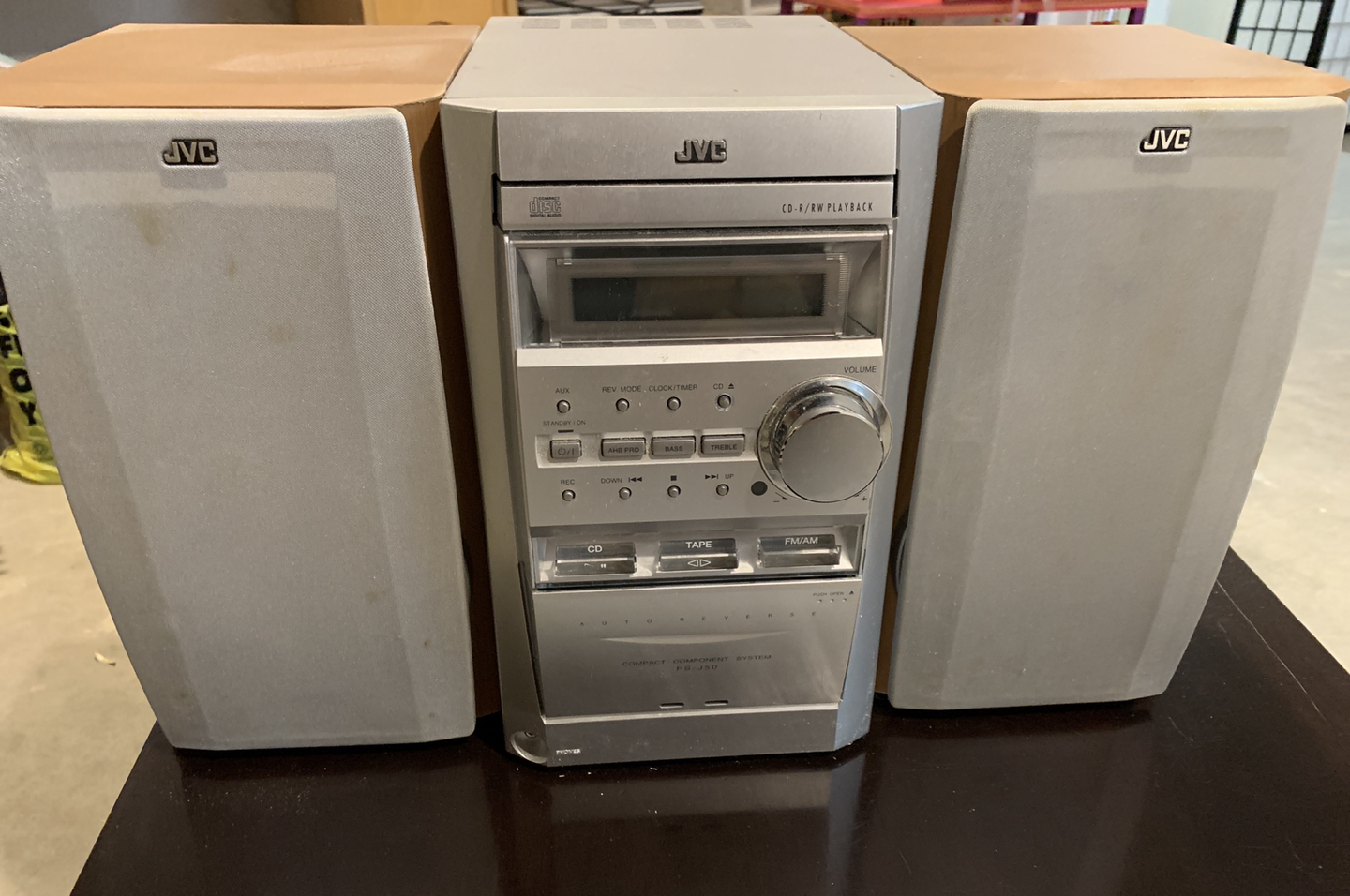 Old School Stereo with CD, Tape, and Radio