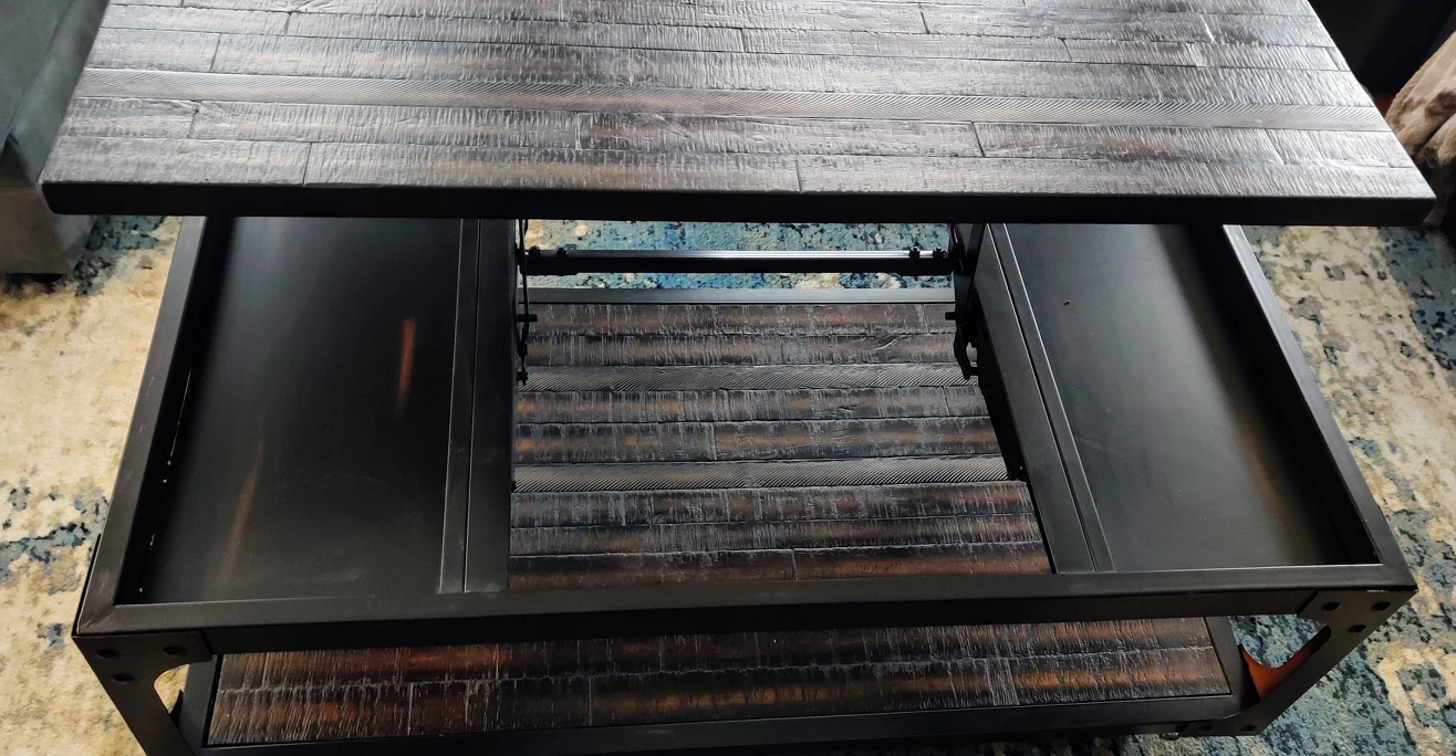 Lift Top Coffee Table with Storage - photo 3