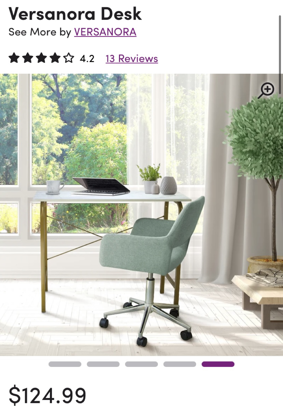 Brand new in box! Gold and marble desk. - photo 4