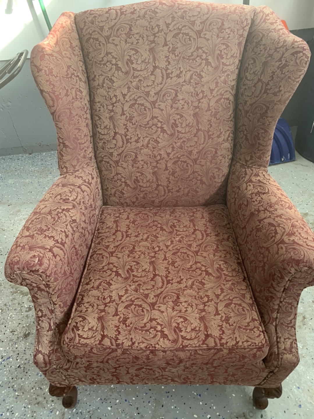 2 wingback chairs