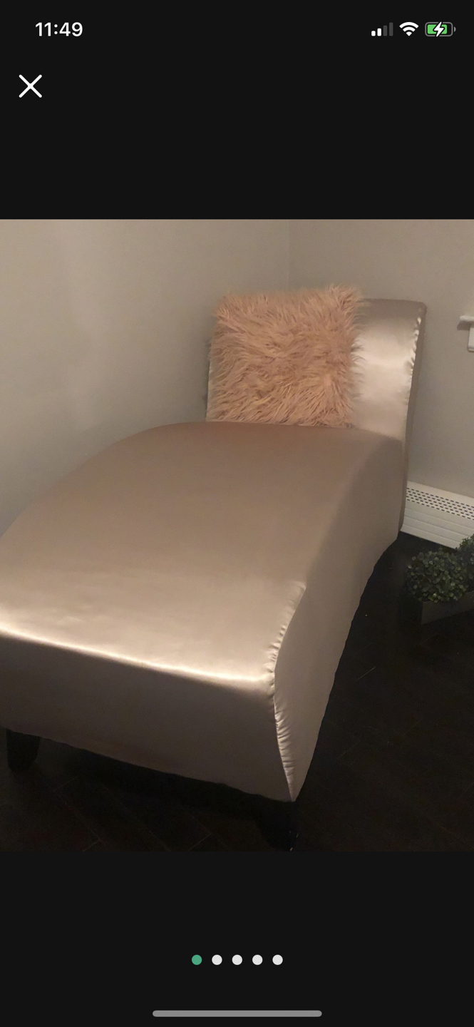 Satin Lounge Chair With Memory Foam - photo 2