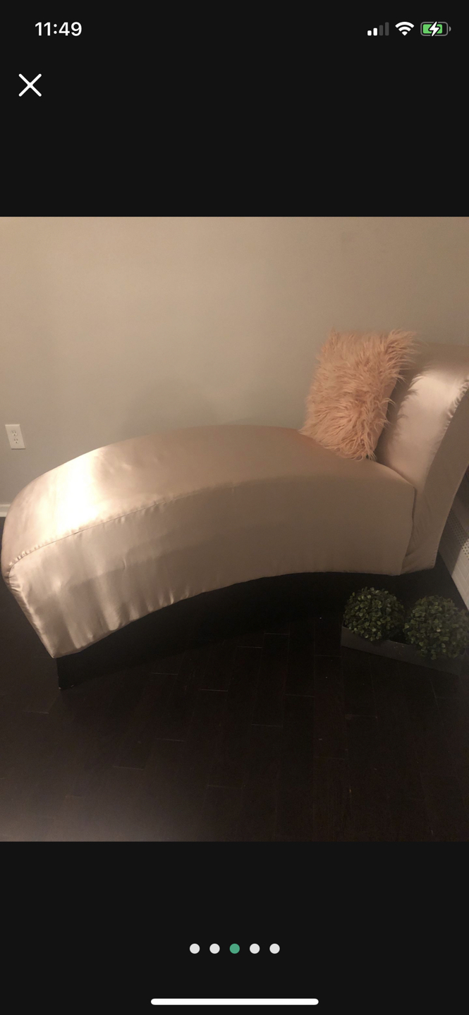 Satin Lounge Chair With Memory Foam - photo 3