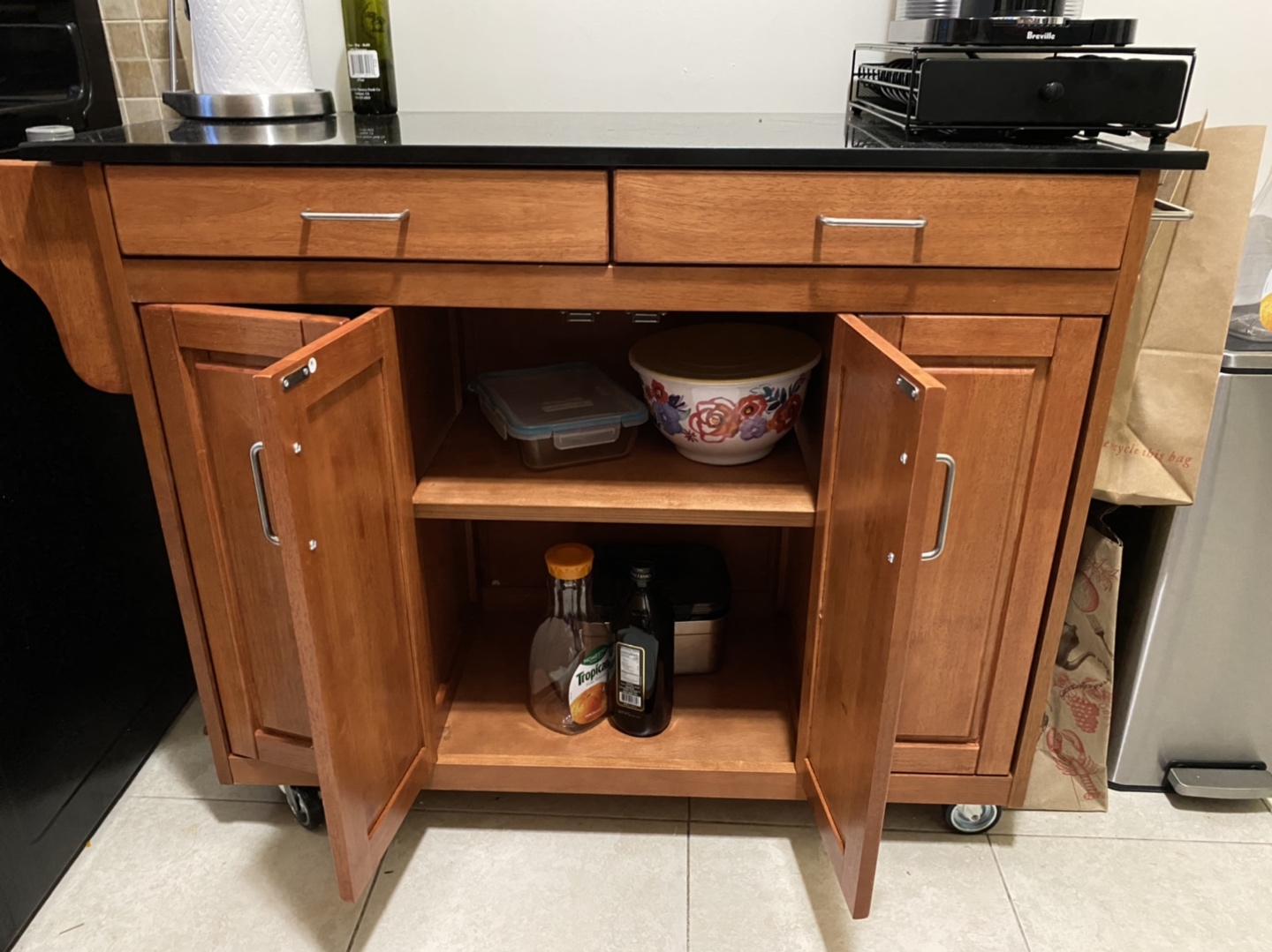 Island table with granite top - photo 2