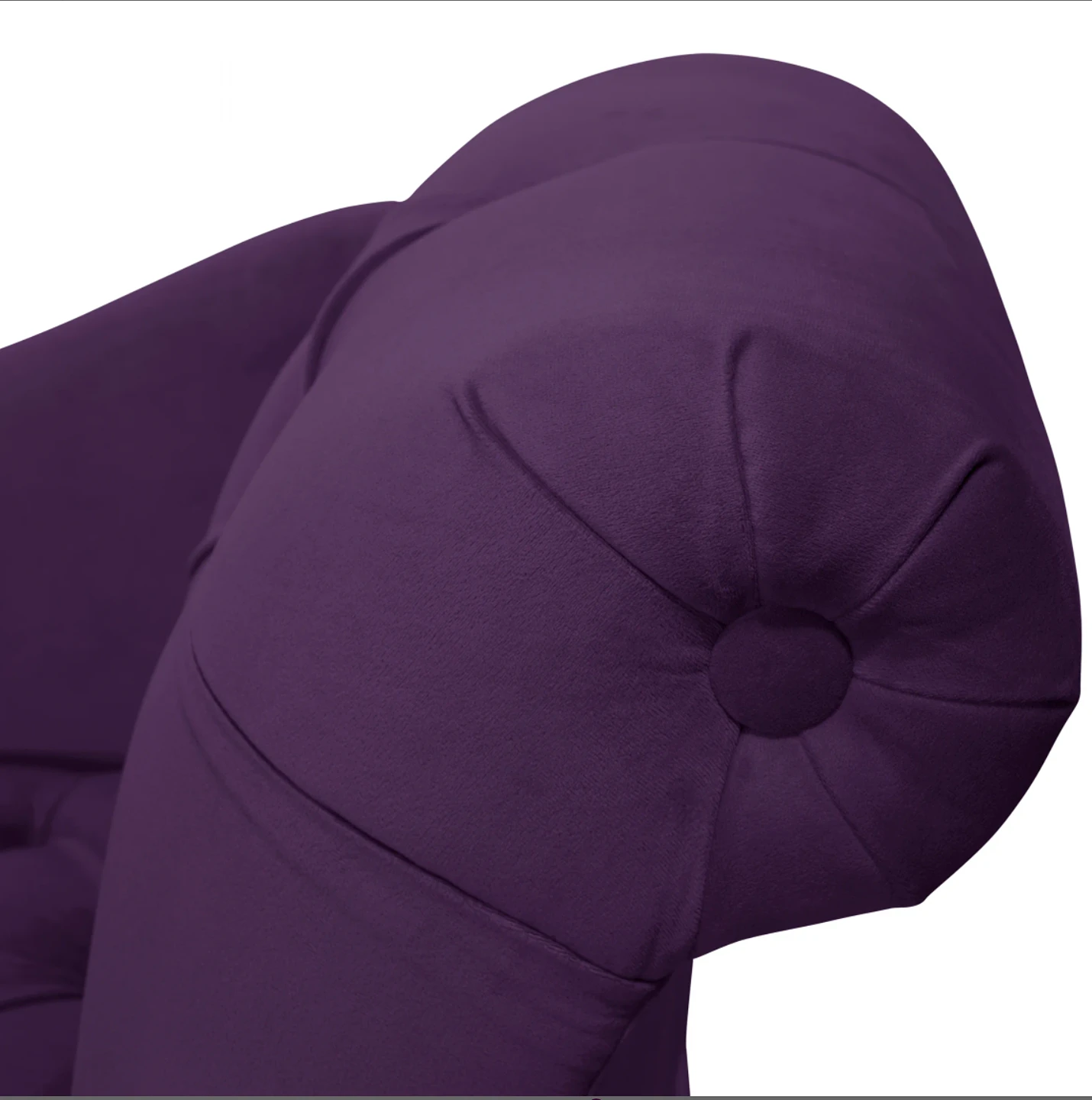 Brand New - Rounded Arm French Settee - Tufted Purple Velvet - photo 4