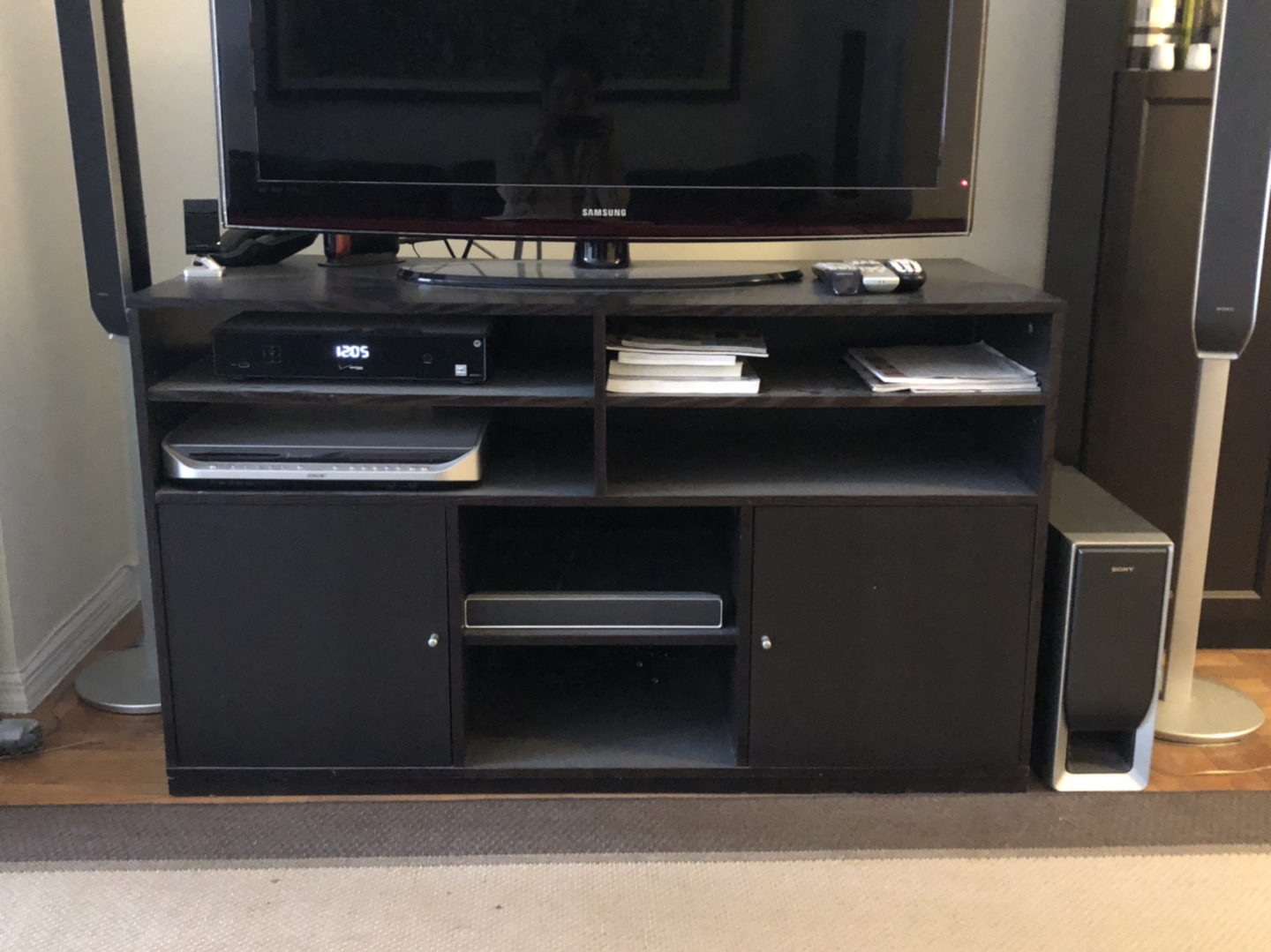 Ikea dark brown TV cabinet