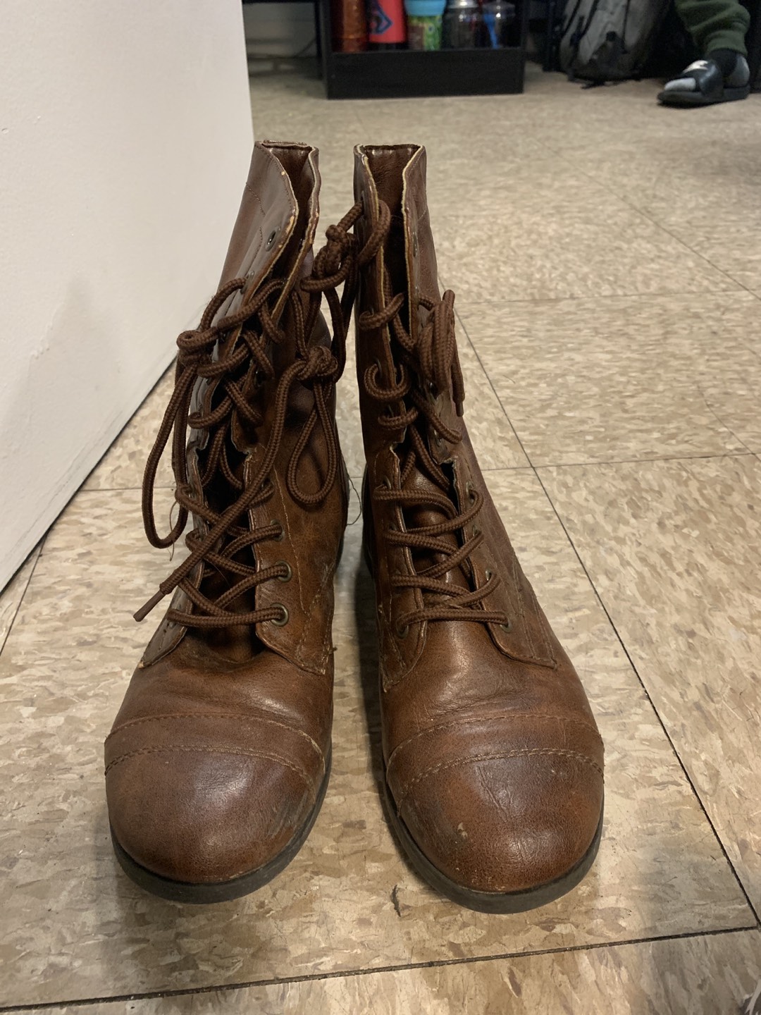 Brown combat boots  - photo 4