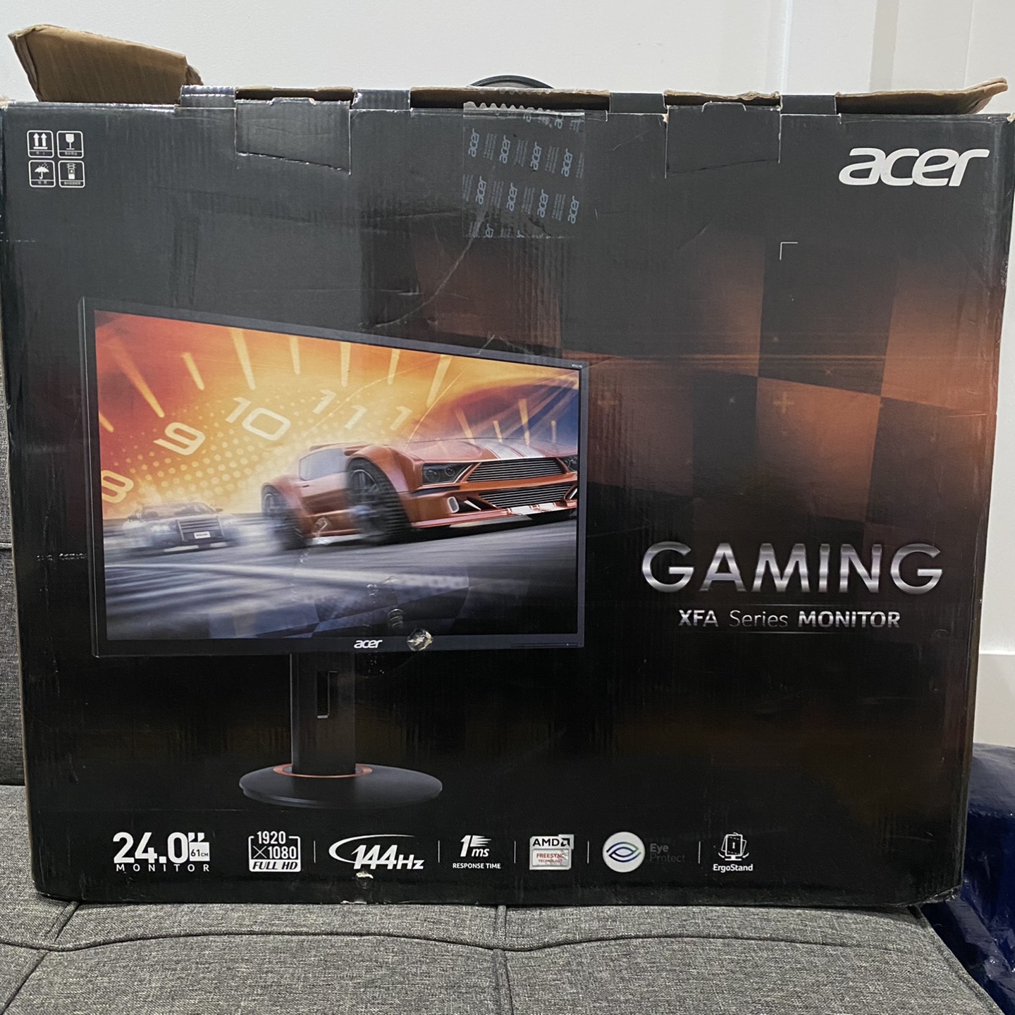 Acer gaming full HD LED monitor 24inch 144Hz with free HDMI