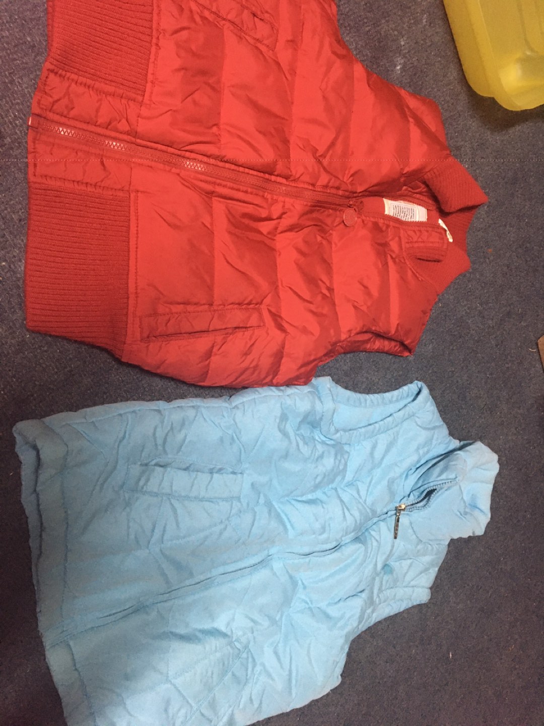 2 ladies vests size XS