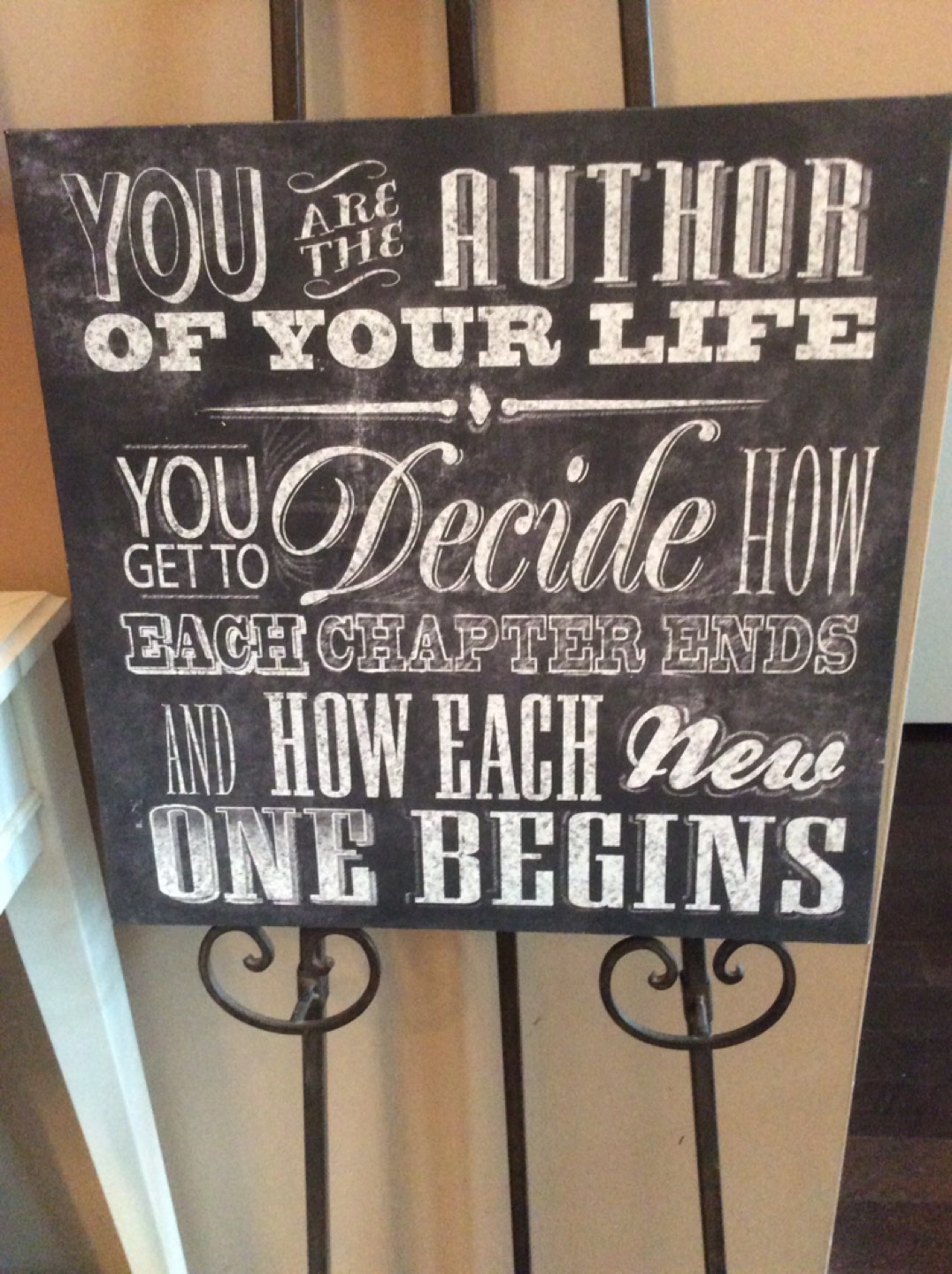 Canvas print-words to live by